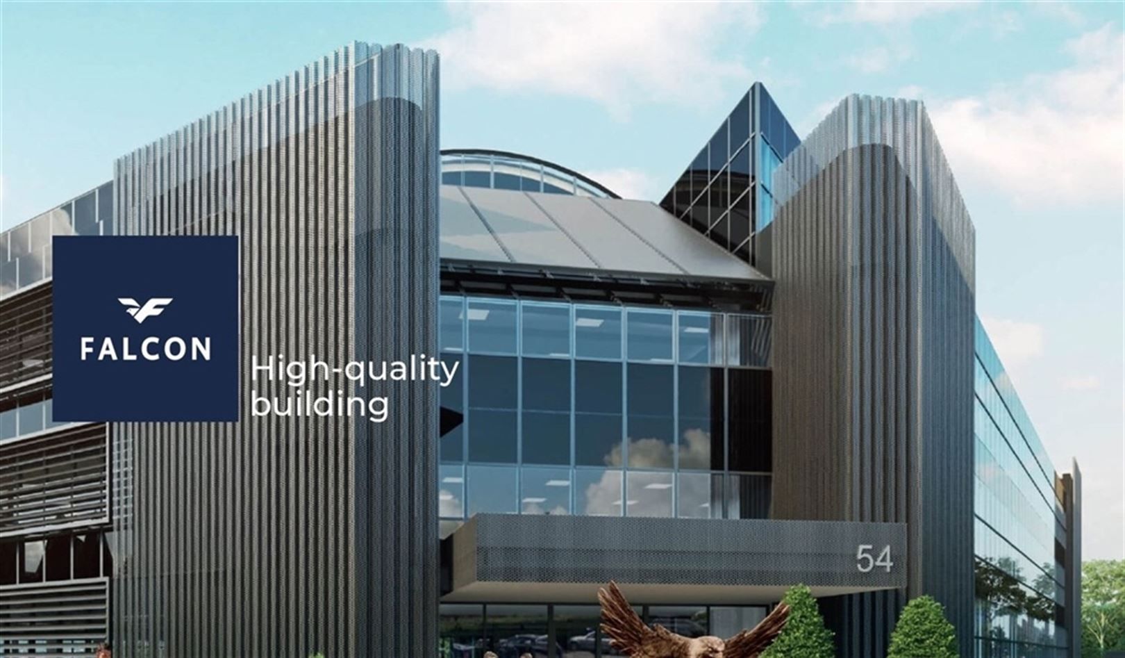 FALCON: Kantoorgebouw gelegen in Groot-Bijgaarden dat geniet van een uitzonderlijke visibiliteit vanaf de Ring van Brussel foto {{pictureIndex}}