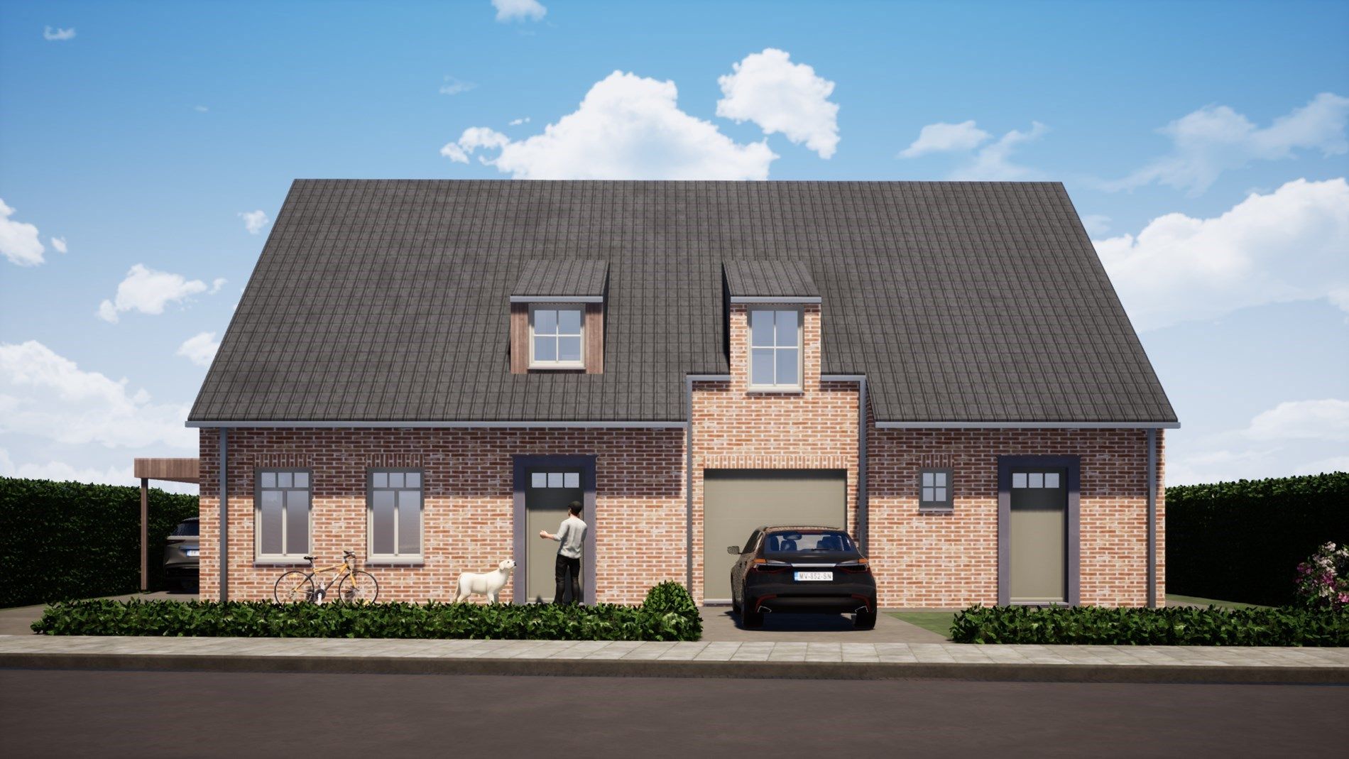 Ruime 3-slaapkamer nieuwbouwwoning in landelijke bouwstijl met garage te Eernegem foto 2