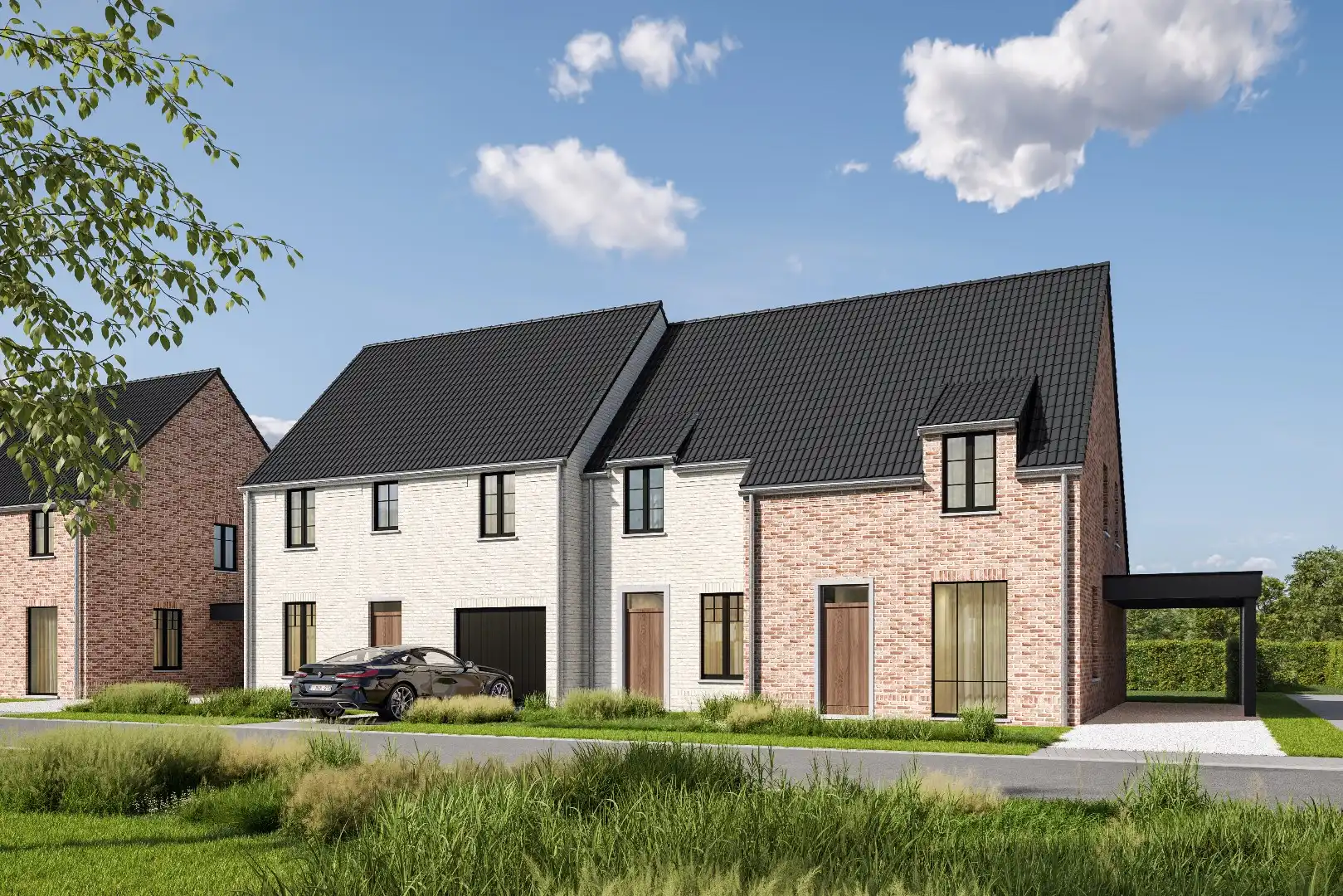 Stijlvolle & energiezuinige halfopen nieuwbouwwoning in Waregem foto {{pictureIndex}}