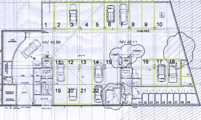 Gelijkvloers gelegen autostaanplaatsen te Sint-Agatha-Berchem foto 2