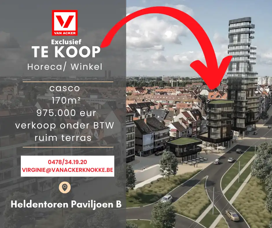 Commerciële ruimte te koop Heldentoren 0 - - 8300 Knokke-Heist