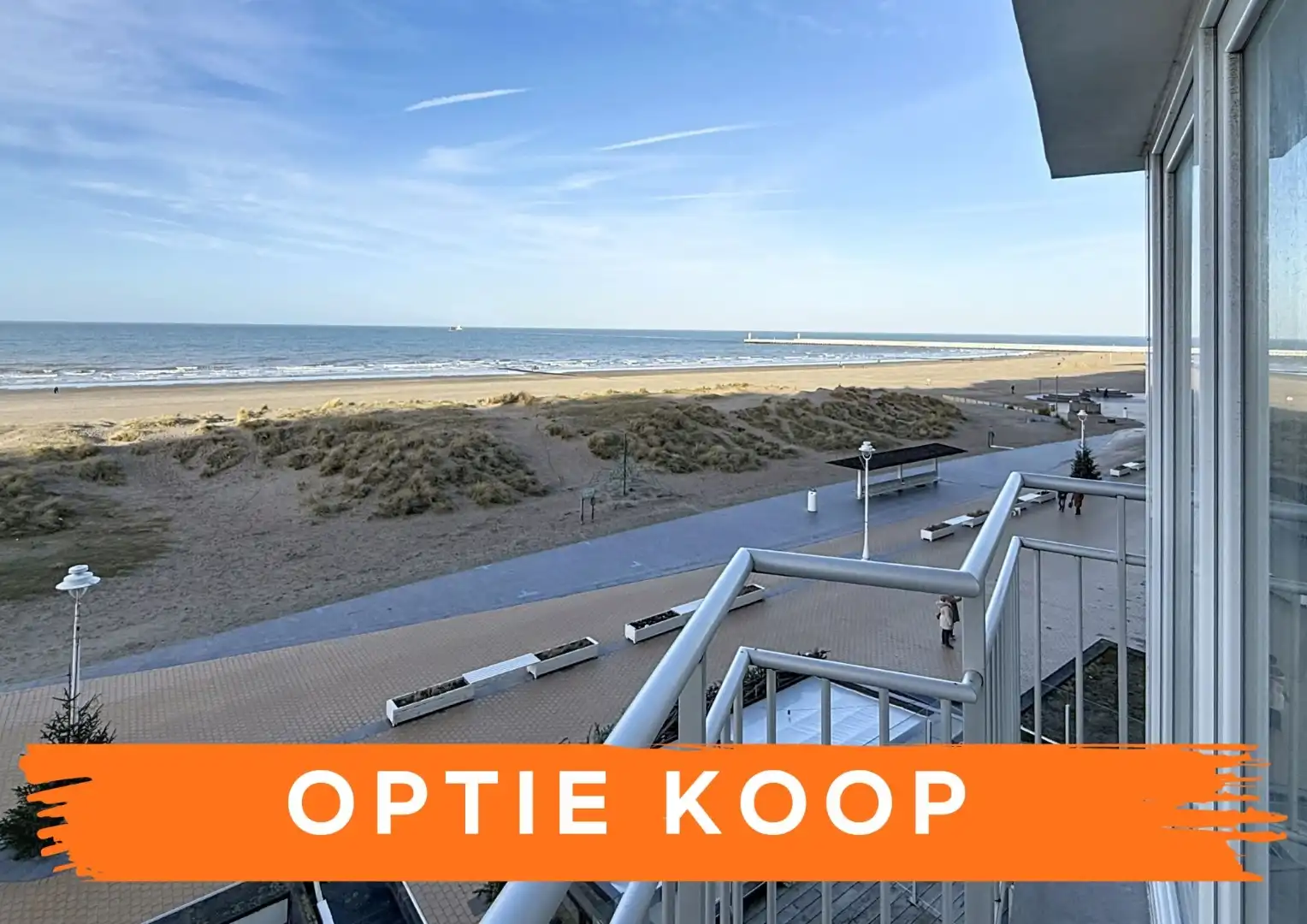 Ruim appartement met frontaal zeezicht in Nieuwpoort foto {{pictureIndex}}