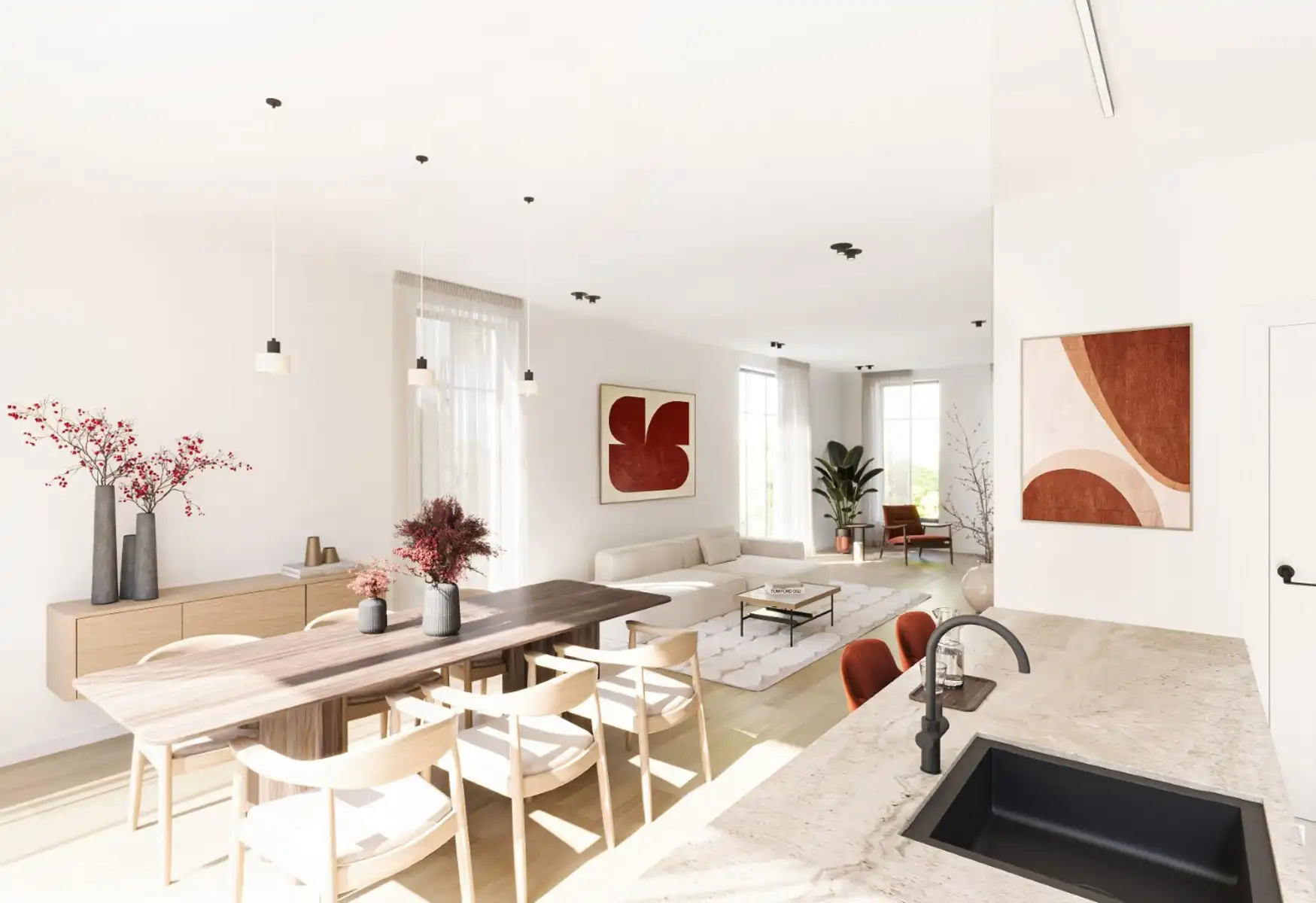 Lot 2 - project Source - halfopen landelijk - 3 slaapkamers foto 4