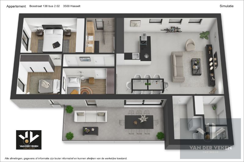 Energiezuinige, recente, lichtrijke en instapklare 3slpk Penthouse met zeer ruim terras foto 24