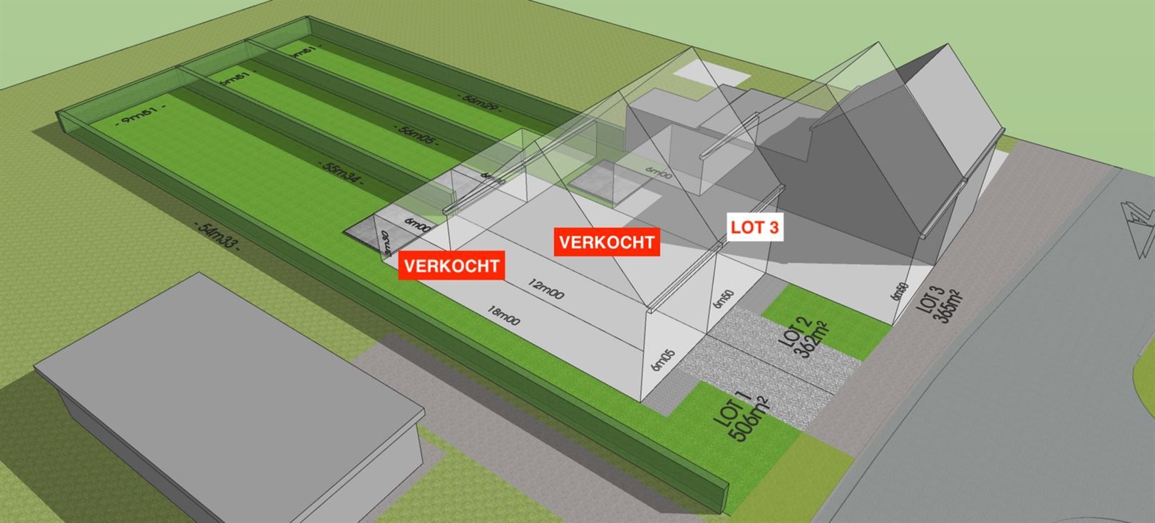 Bouwgrond voor gesloten bebouwing (lot 3) te Baasrode bij Dendermonde. foto 2