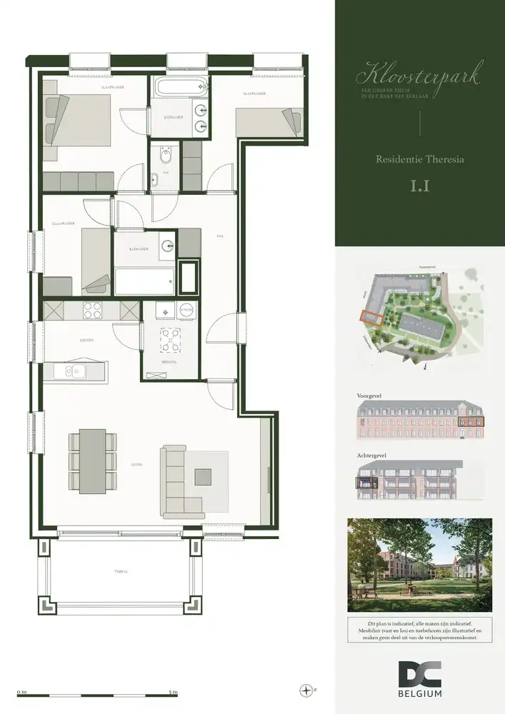 Residentie THERESIA | 3 SLKS | 110 m² | terras 12 m² foto 2