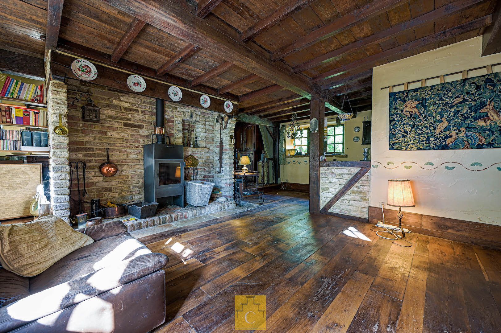 sfeervol landhuis met schuur, garage, zwemvijver en poolhouse, 3 paardenstallen, akkerland en weiland. Idyllische locatie te Torhout (Sint-Henricus), 2,55 ha foto 15