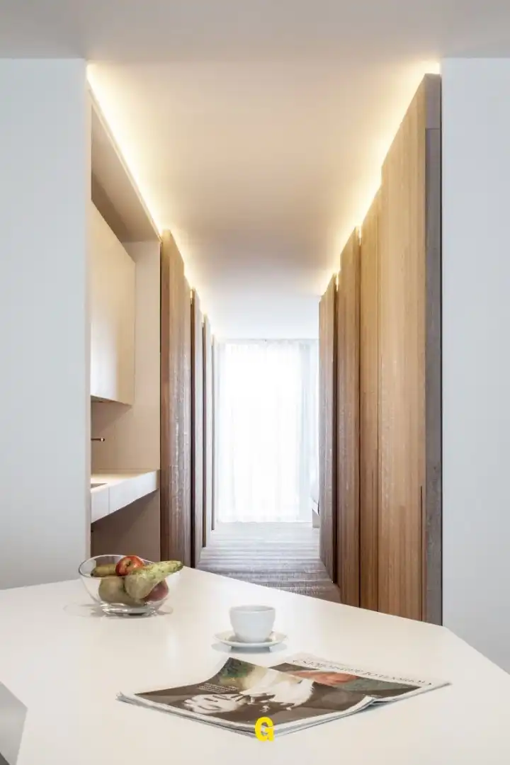 Uniek rolstoelvriendelijk en gemeubeld gelijkvloers appartement met terras dankzij hoogstaande architectuur  foto 7