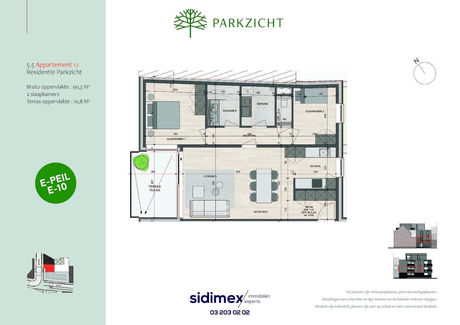 2 slpk appartement van ca. 90,3 m² en een terras van ca. 10,8 m² foto 5