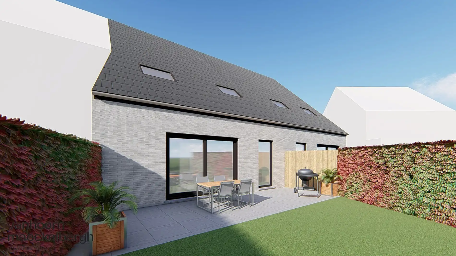 Ruime halfopen nieuwbouwwoning te koop in Slijpe – wonen in alle rust nabij groen foto 4