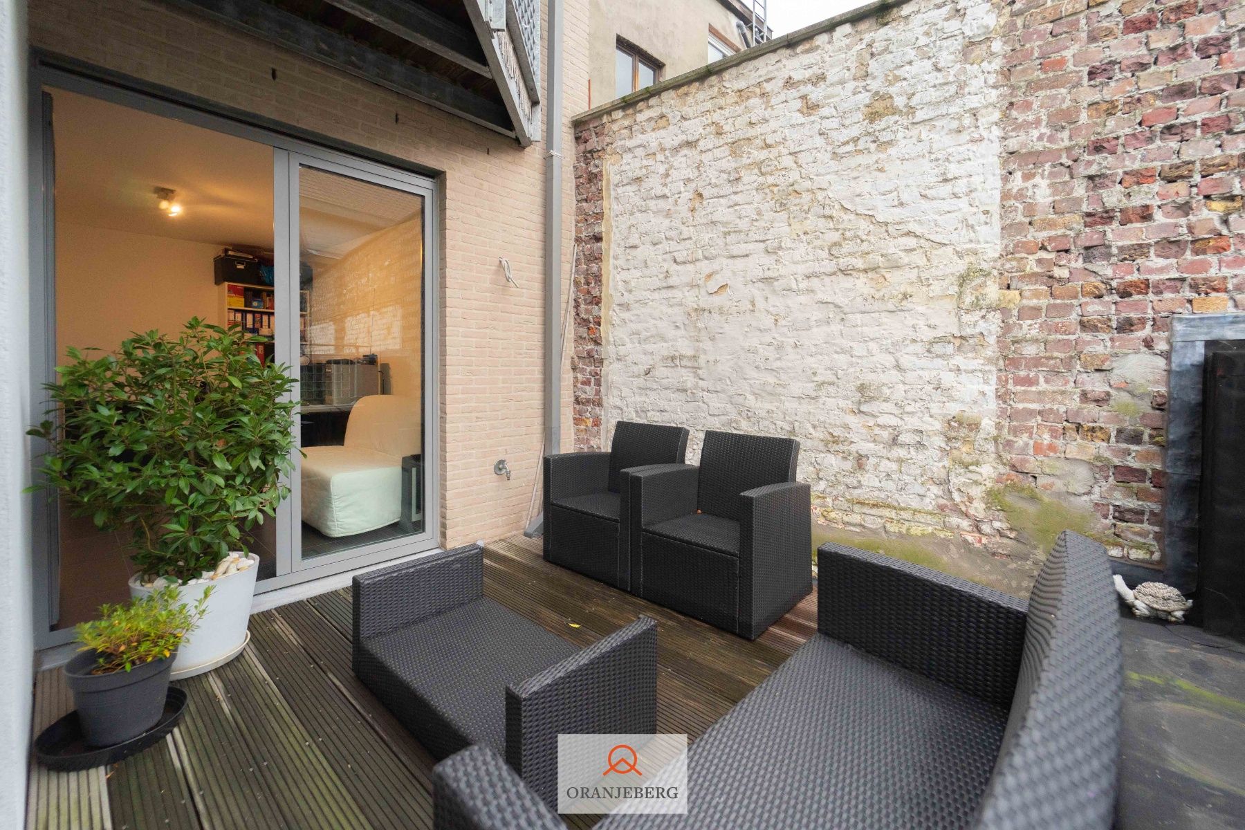 2 slpk appartement met terras in centrum Gent foto 3