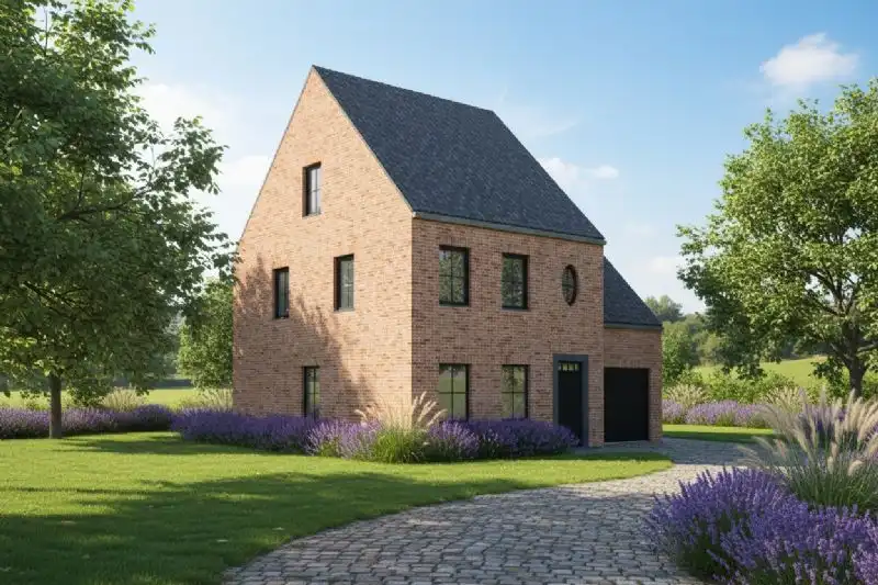 Nieuw te bouwen alleenstaande woning met vrije keuze van architectuur te Oudenaarde. foto 2