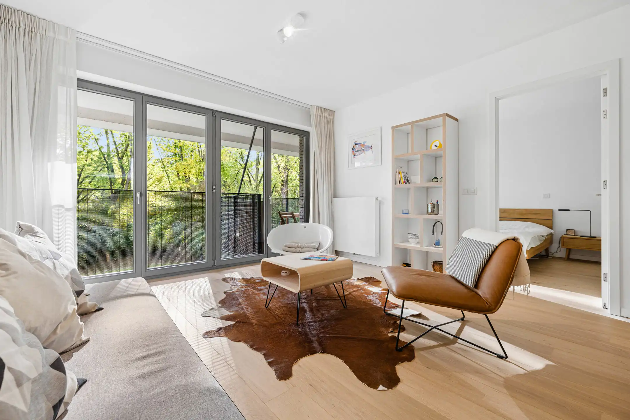 ELSENE, appartement met 1 kamer, terras en groen uitzicht foto 4