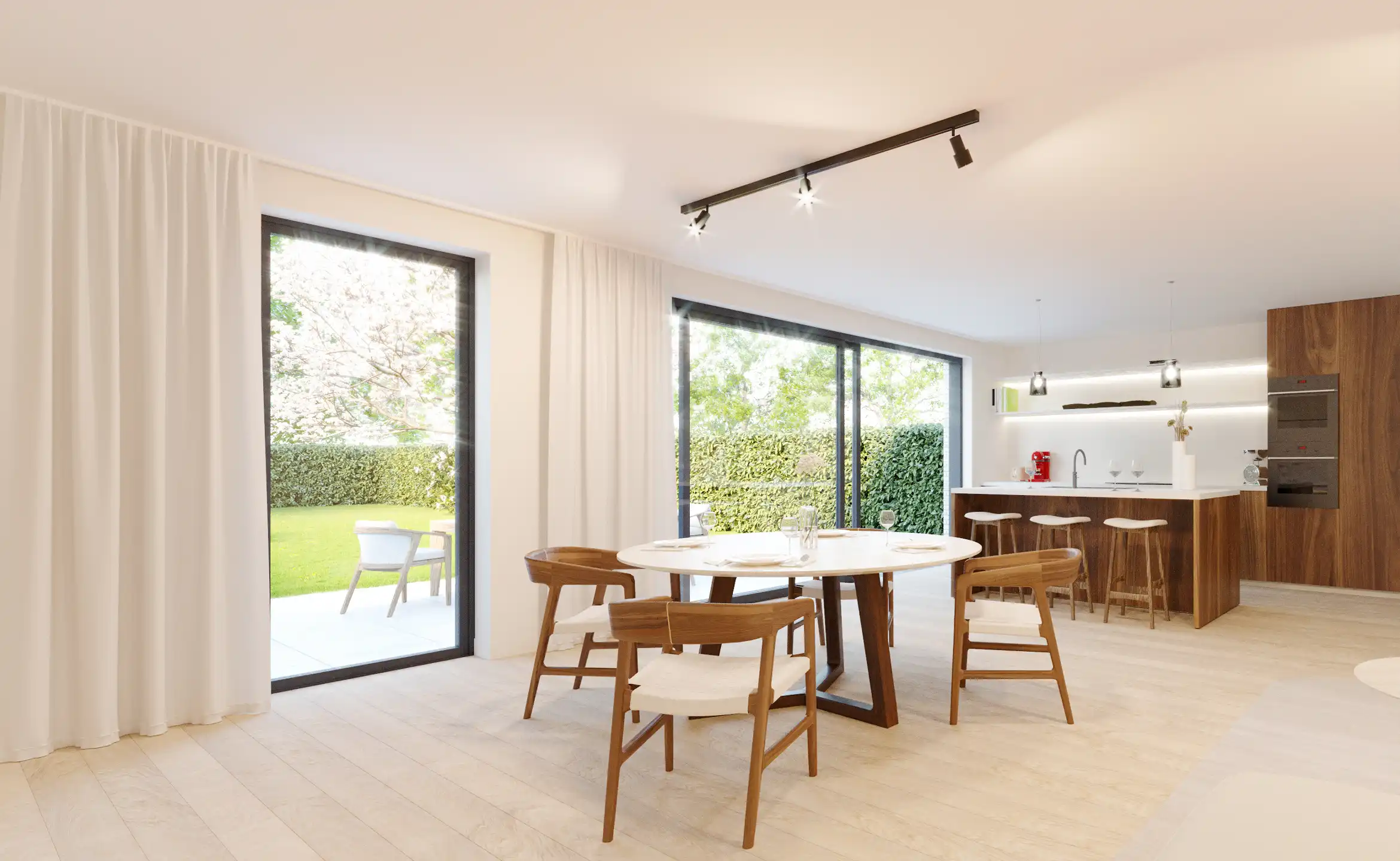 Luxueuze nieuwbouwwoning met 6 slpk.&nbsp;op ca. 425m² te Minderhout!&nbsp; foto 2
