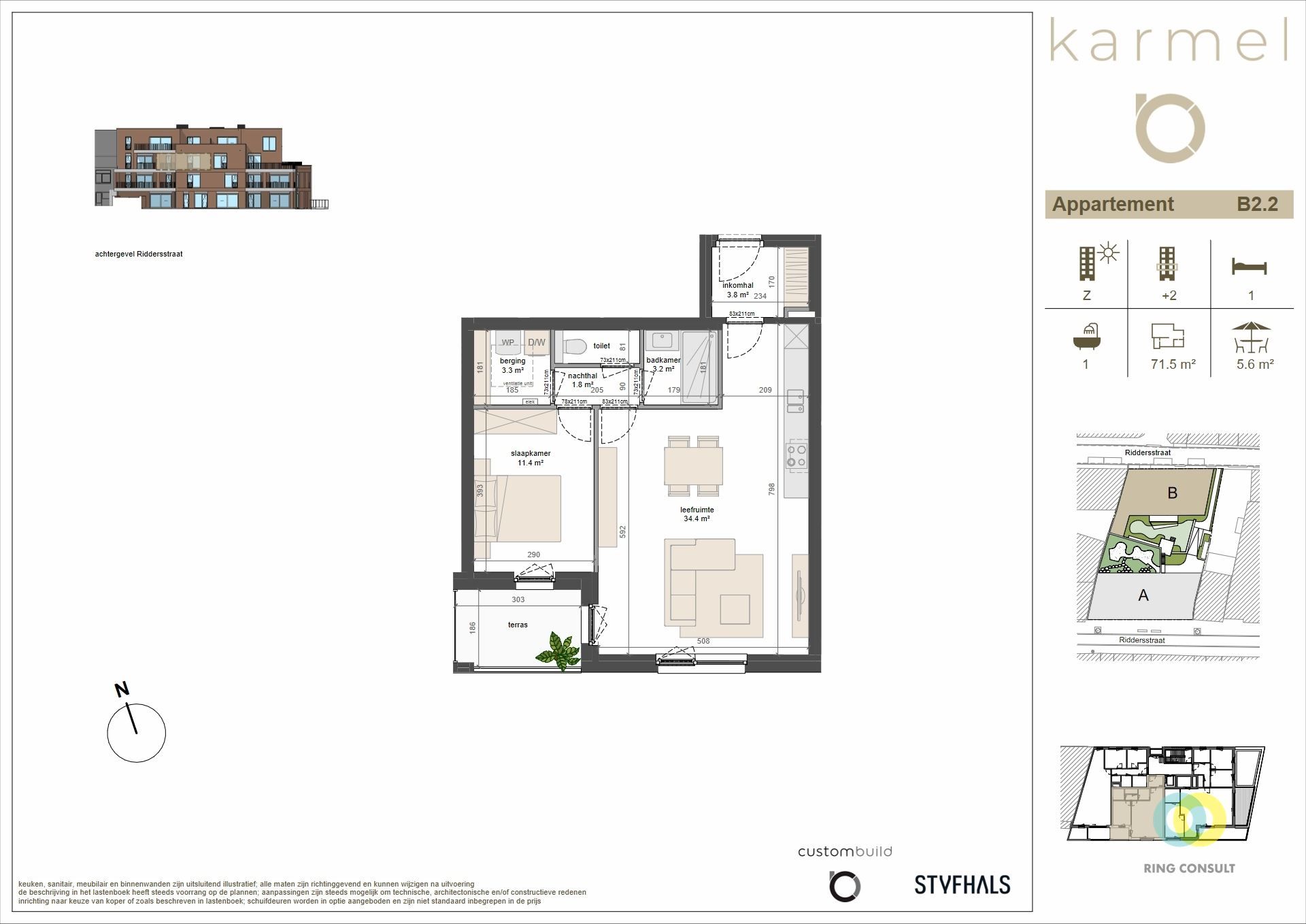 nieuwbouw appartement - 1 Kamer foto 2