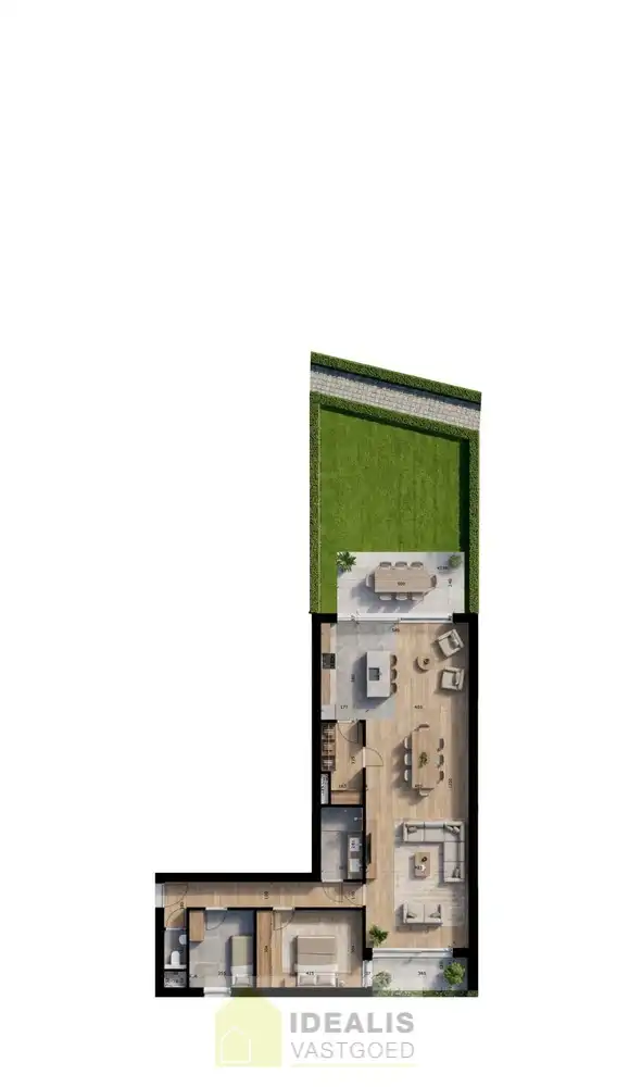 Stijlvol en ruim gelijkvloers doorzonappartement, waar licht en functionaliteit centraal staan foto 19