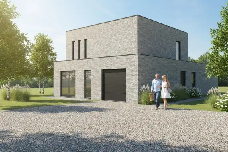 Nieuw te bouwen alleenstaande woning te Roeselare. foto {{pictureIndex}}