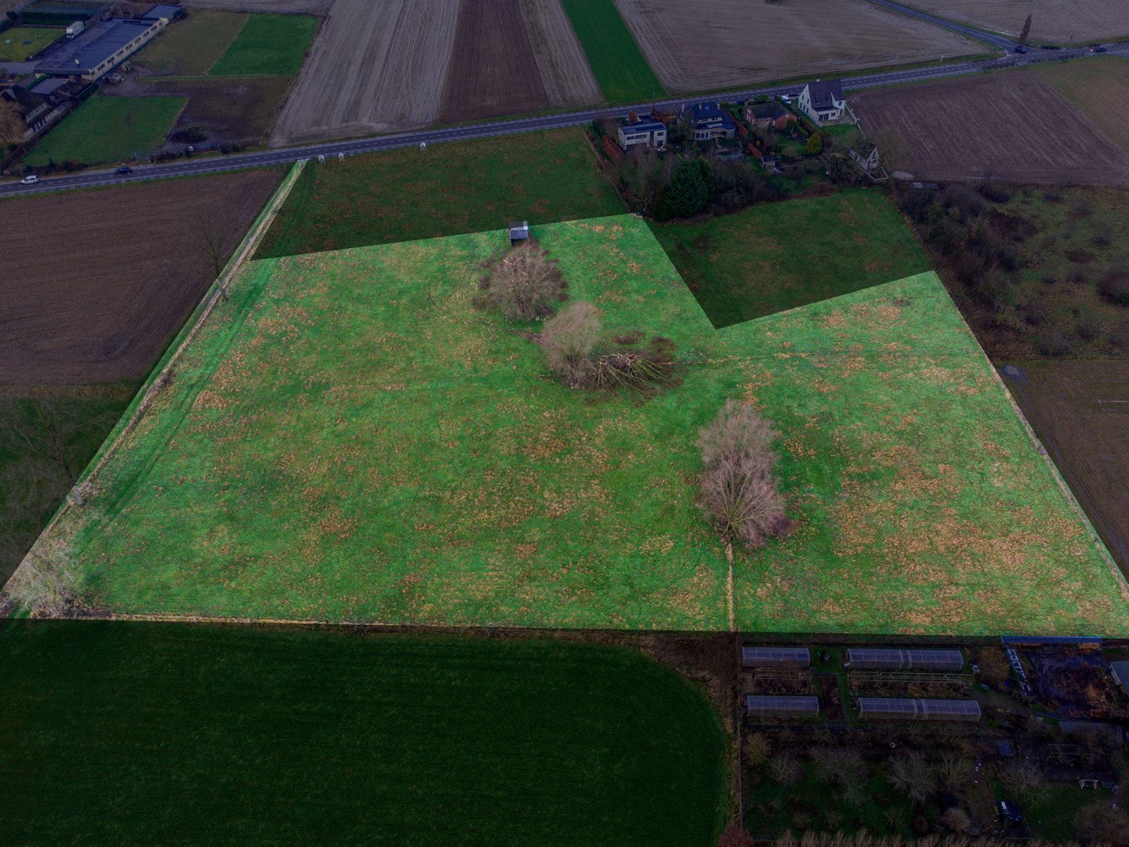 2 percelen landbouwgrond (weide) met oppervlakte van 2ha foto 2