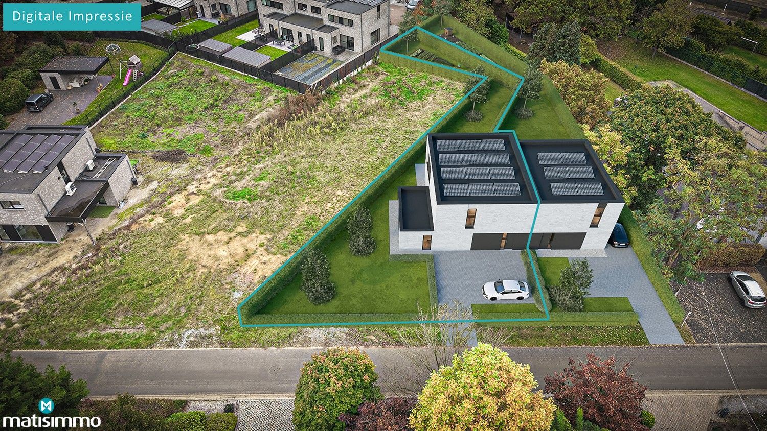 RUSTIG GELEGEN BOUWGROND VOOR HALFOPEN BEBOUWING MET IDEALE LIGGING TE HEUSDEN-ZOLDER foto 3