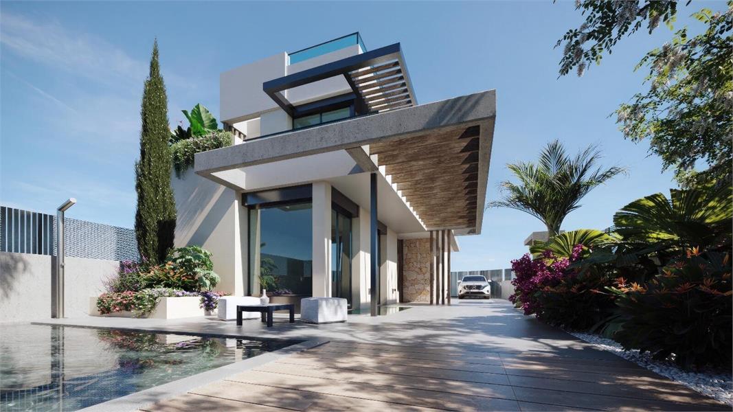NIEUWBOUW VILLA'S IN OMHEIND PRIVÉRESORT IN PROVINCIE MURCIA foto {{pictureIndex}}
