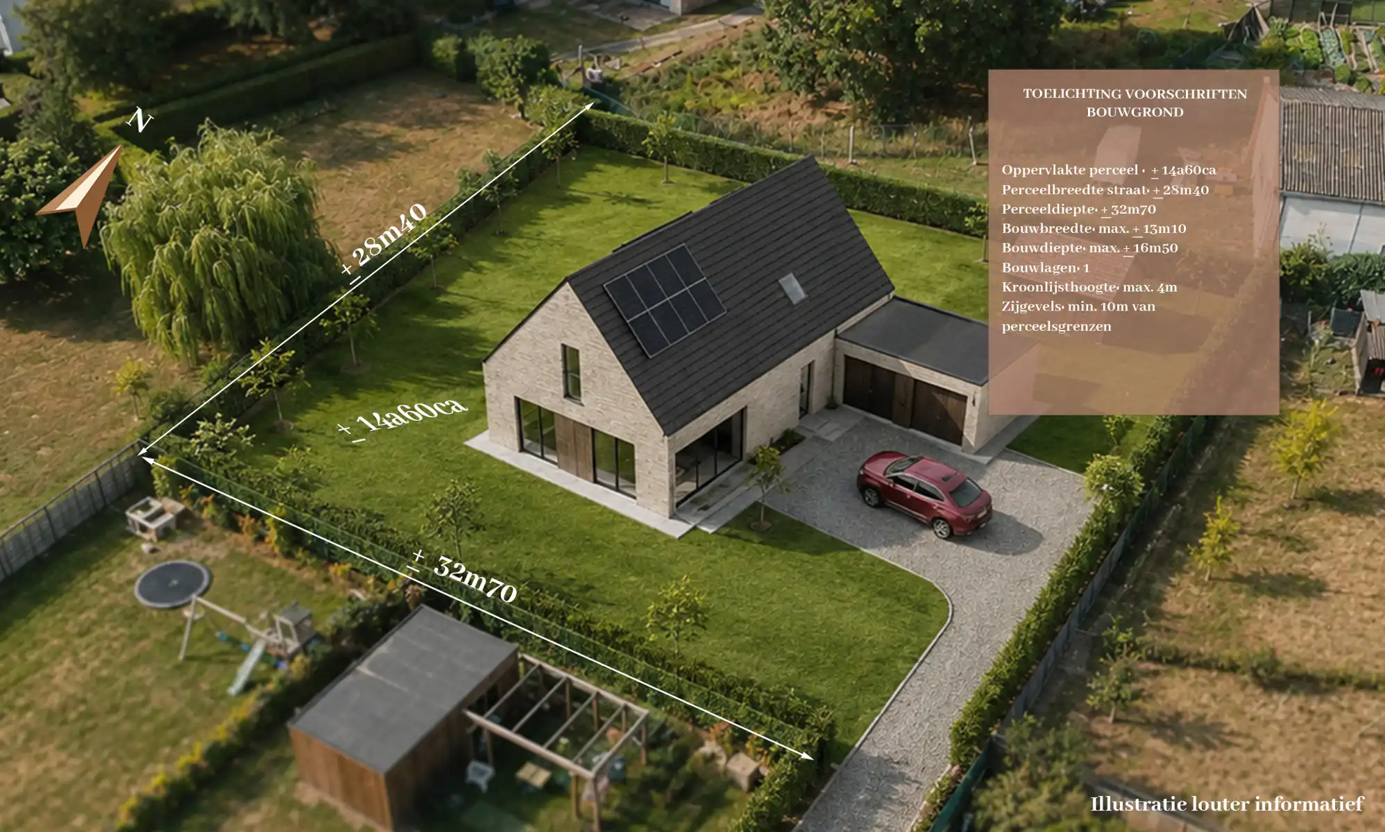 Ruime bouwgrond in doodlopende straat foto 3