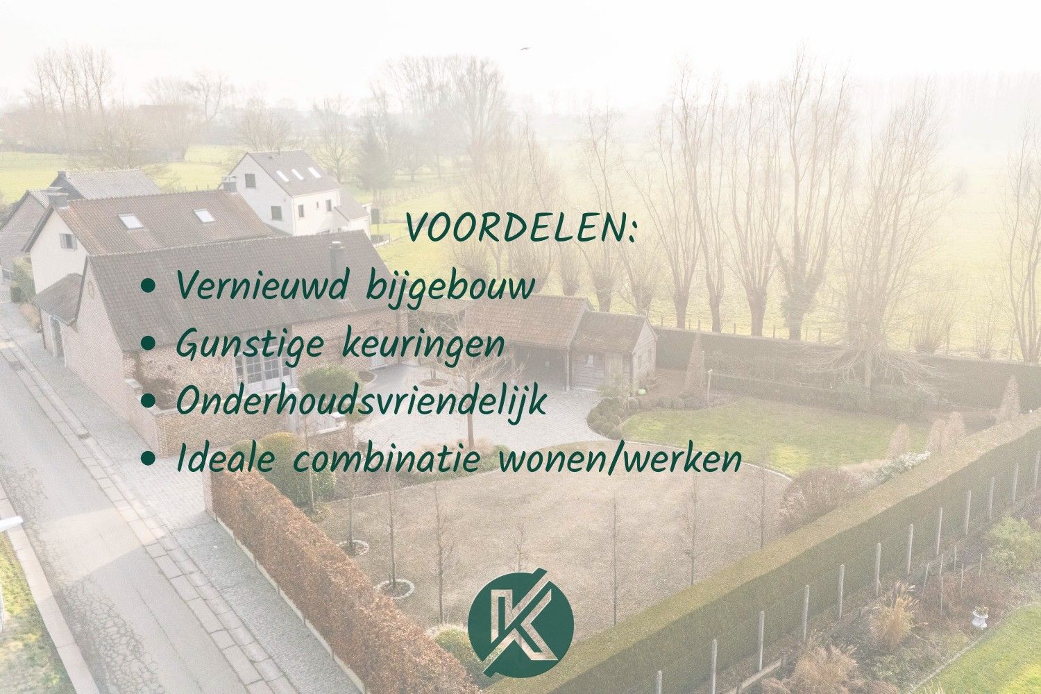 Vierkantshoeve op landelijke locatie foto 2