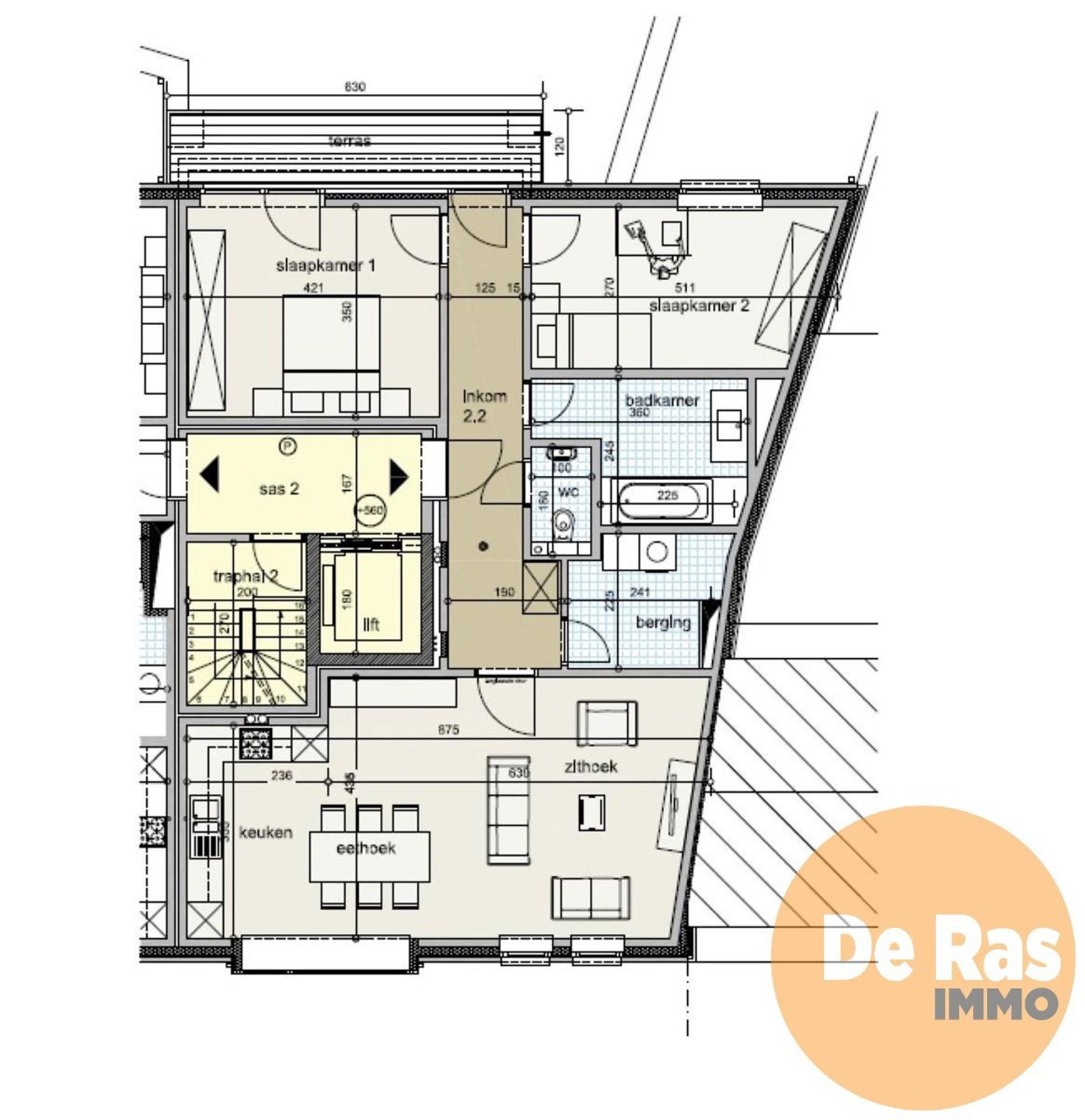 LEDE - Recent appartement met 2 slpks, terras en staanplaats foto 19