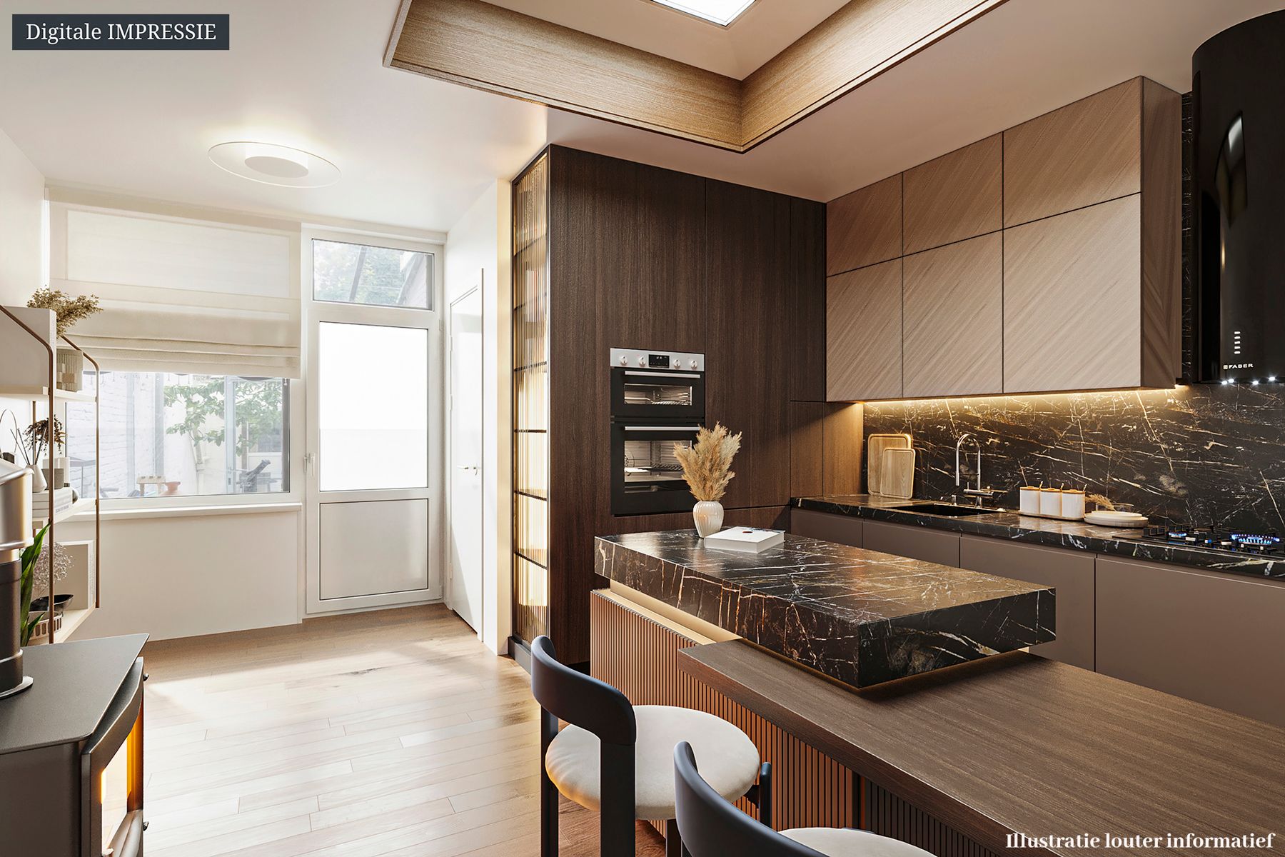 Knappe renovatiewoning met binnenplaats en 4 slaapkamers foto 8
