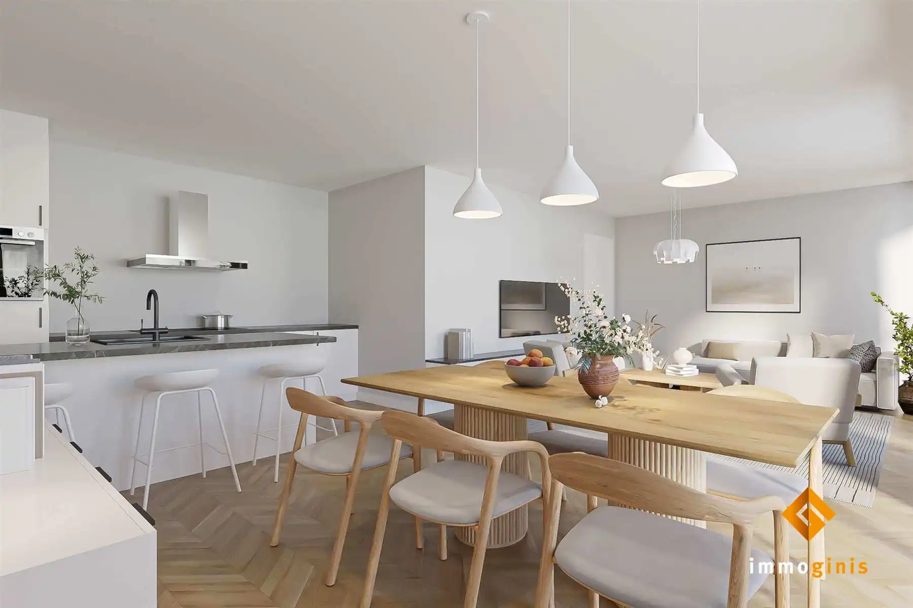 Appartement (eerste verdieping) met 2 slaapkamers en ruim overdekt terras. foto 6