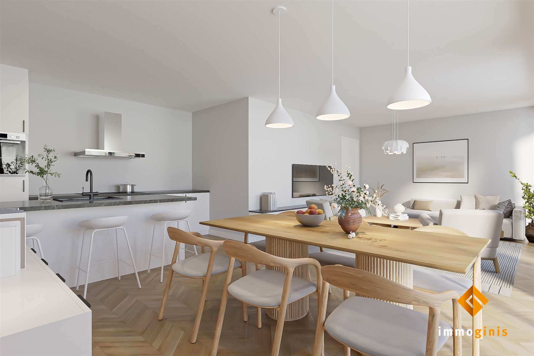 Appartement (eerste verdieping) met 2 slaapkamers en ruim overdekt terras. foto 6