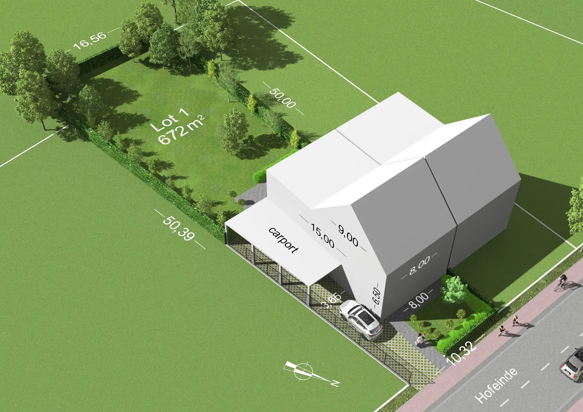 Bouwgrond (672m²) voor halfopen bebouwing te Vosselaar! foto 2