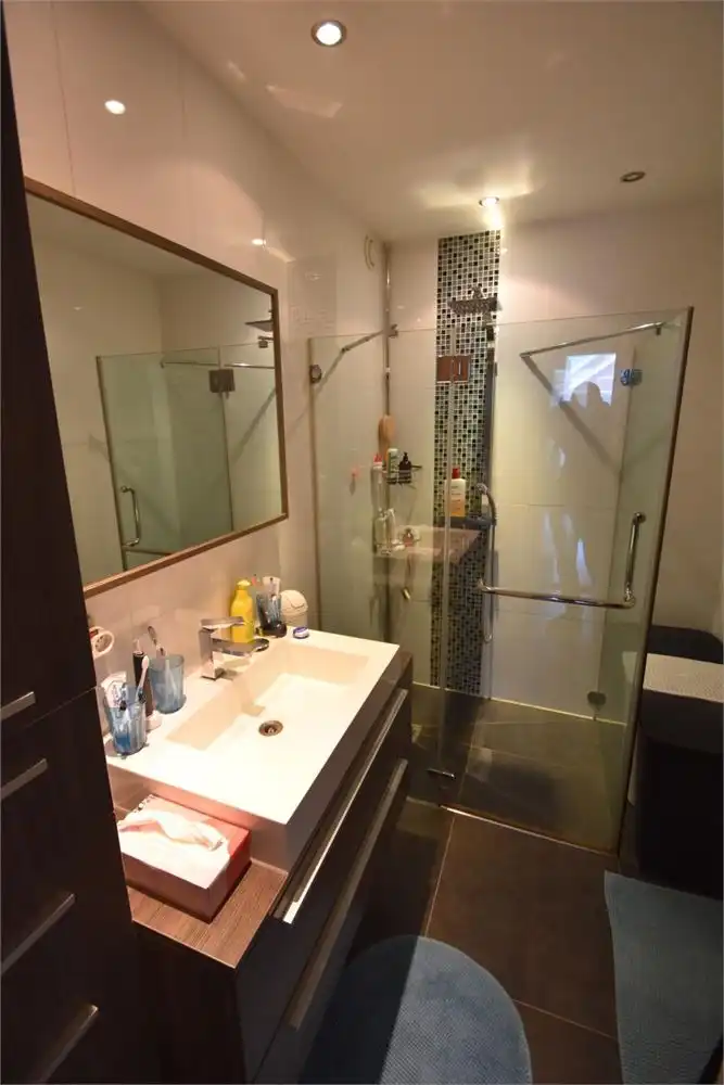 Modern ingericht gelijkvloers appartement foto 9