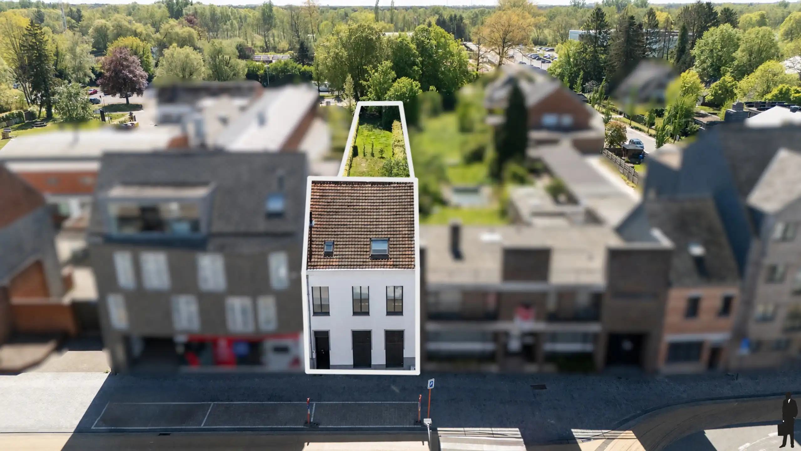 Zonnige stadswoning met riante tuin - 3 à 5 slpk., 5 étages foto 2
