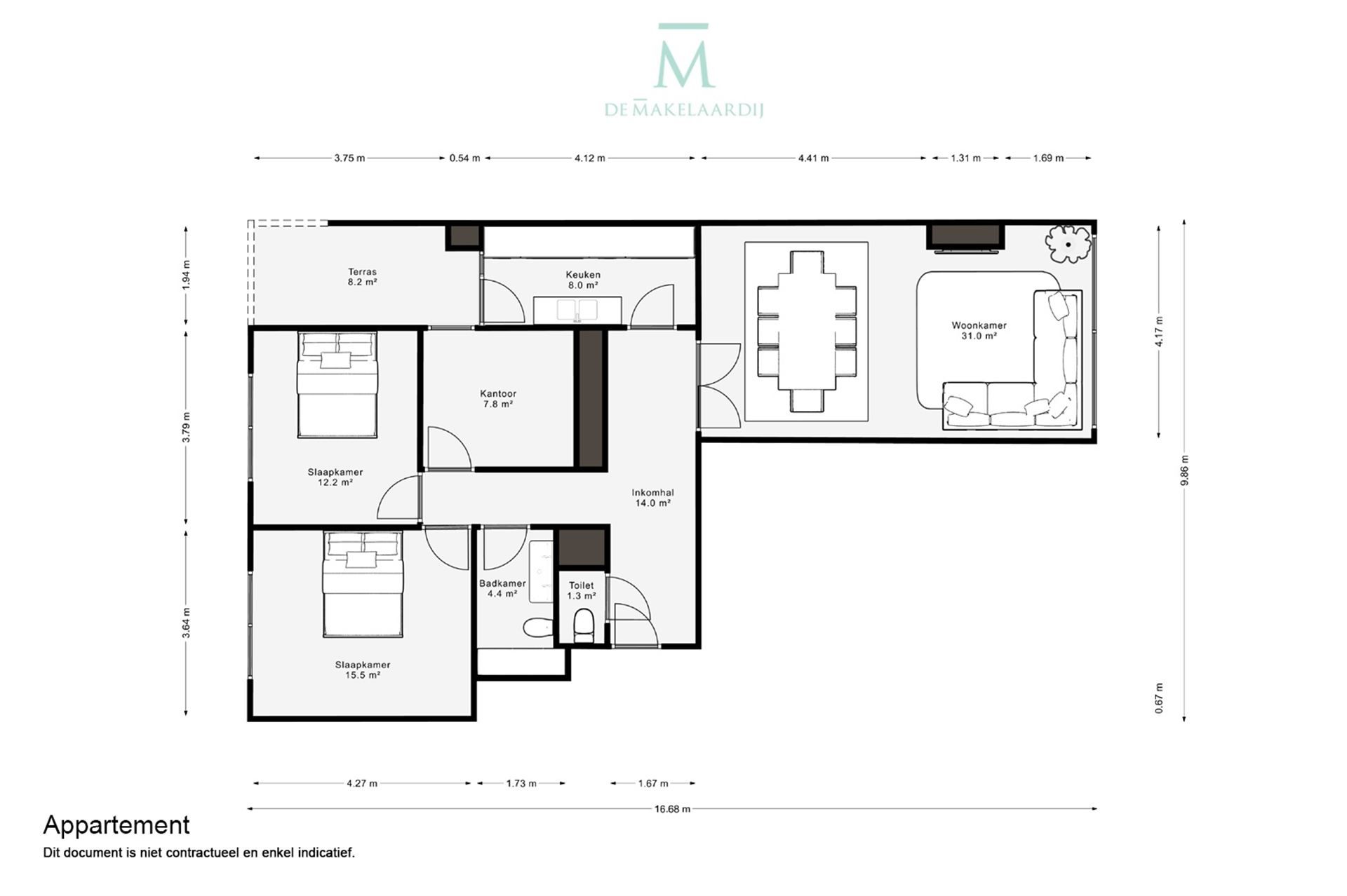 Prachtig gelijkvloersappartement met hoogstaande afwerkingsgraad  foto 25