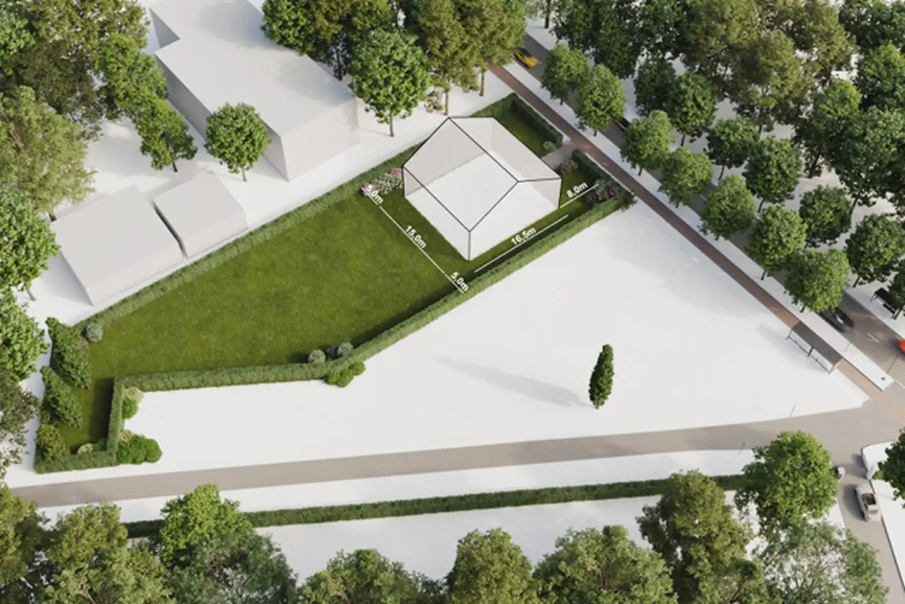 Prachtige bouwgrond (1.786 m²) voor een open bebouwing. foto 3
