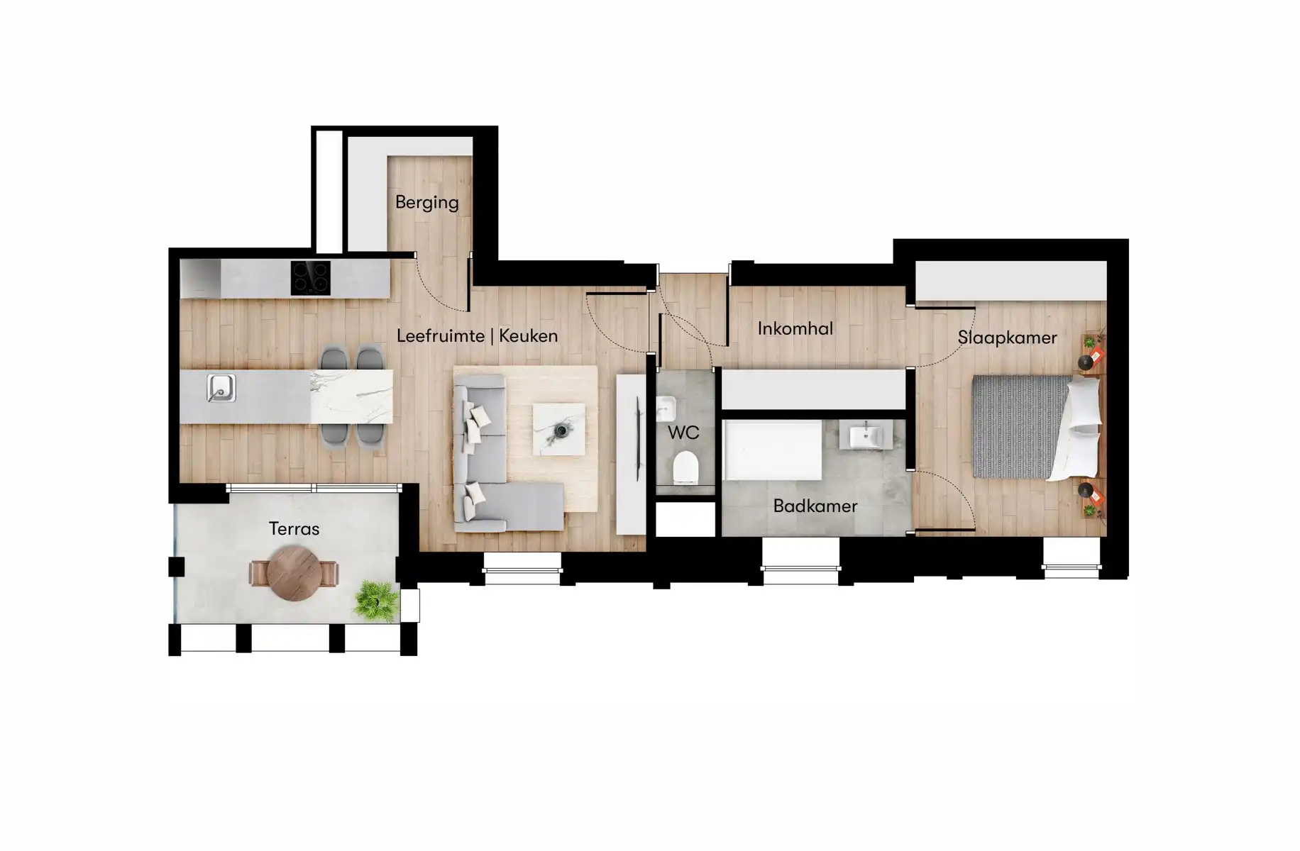 CHEMIN DE FER: 10 appartementen + 1 handelsruimte foto 3