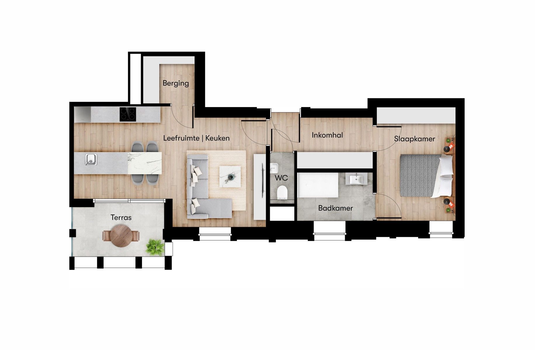 CHEMIN DE FER: 10 appartementen + 1 handelsruimte foto 3