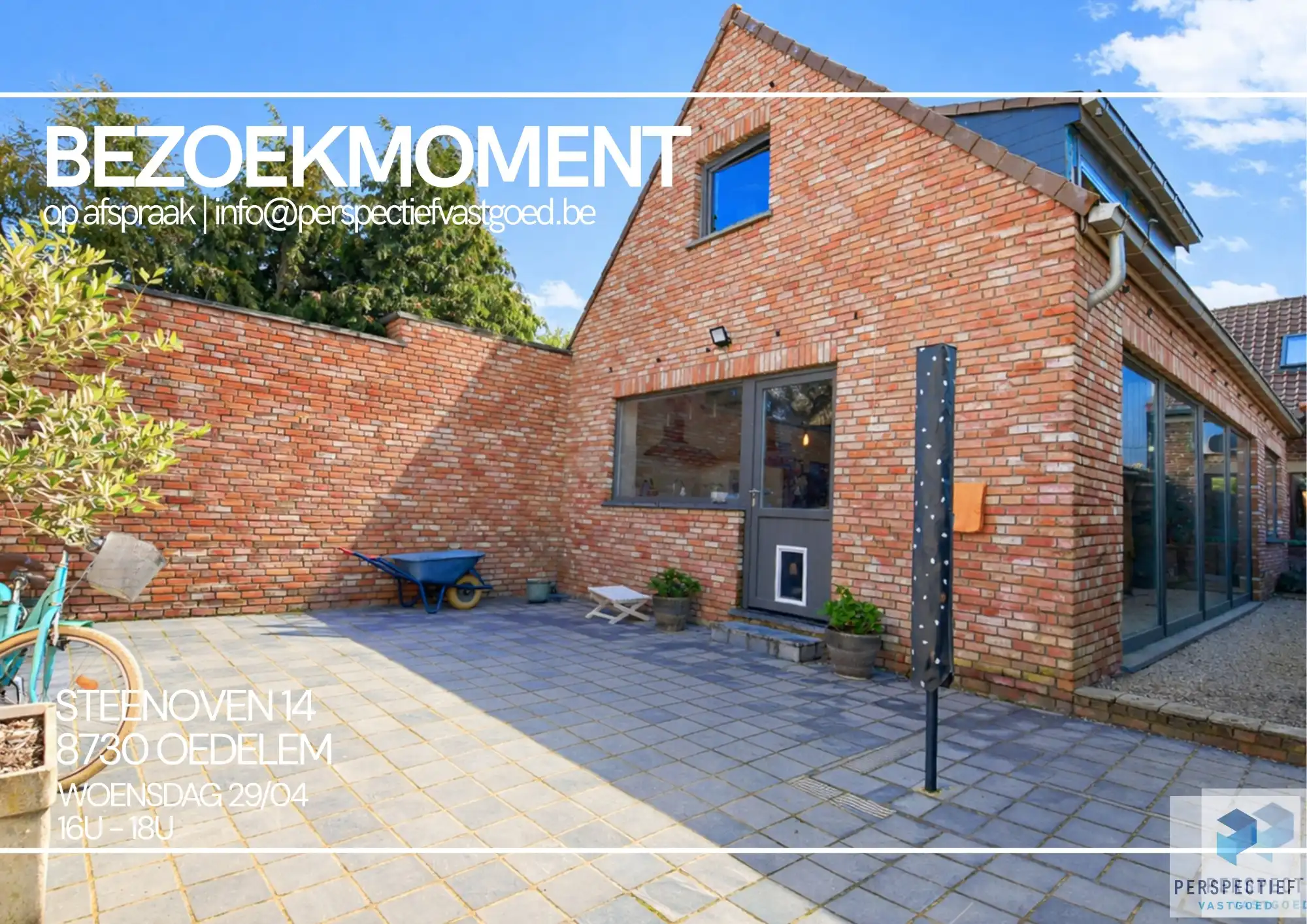 BEZOEKMOMENT WOENSDAG 29/03 VAN 16U TOT 18U | Ruime woning met tuin, kleine weide & bijgebouw gelegen in landelijke omgeving in Oedelem op  1 365 m² foto {{pictureIndex}}