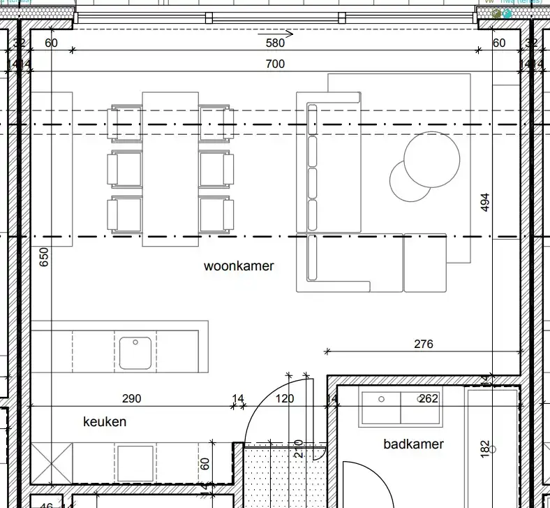 Recent app met 2 slpk, terras met tuin en staanplaats foto 27