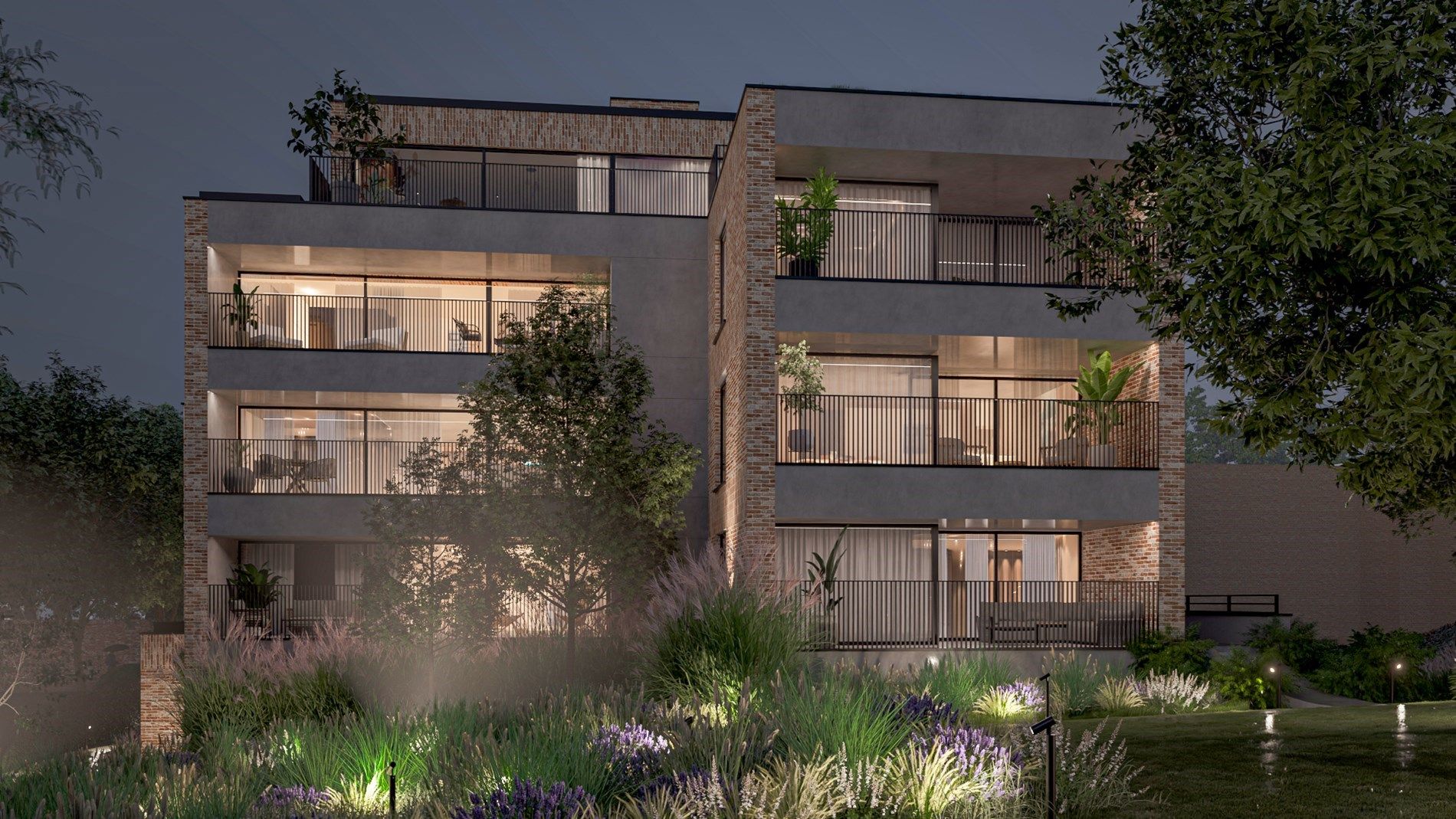 Nieuwbouwappartement met 2 slaapkamers en ruim terras uitgevend op het groene Mottepark, in res. De Motte, vlakbij het centrum van Hoeselt foto 4