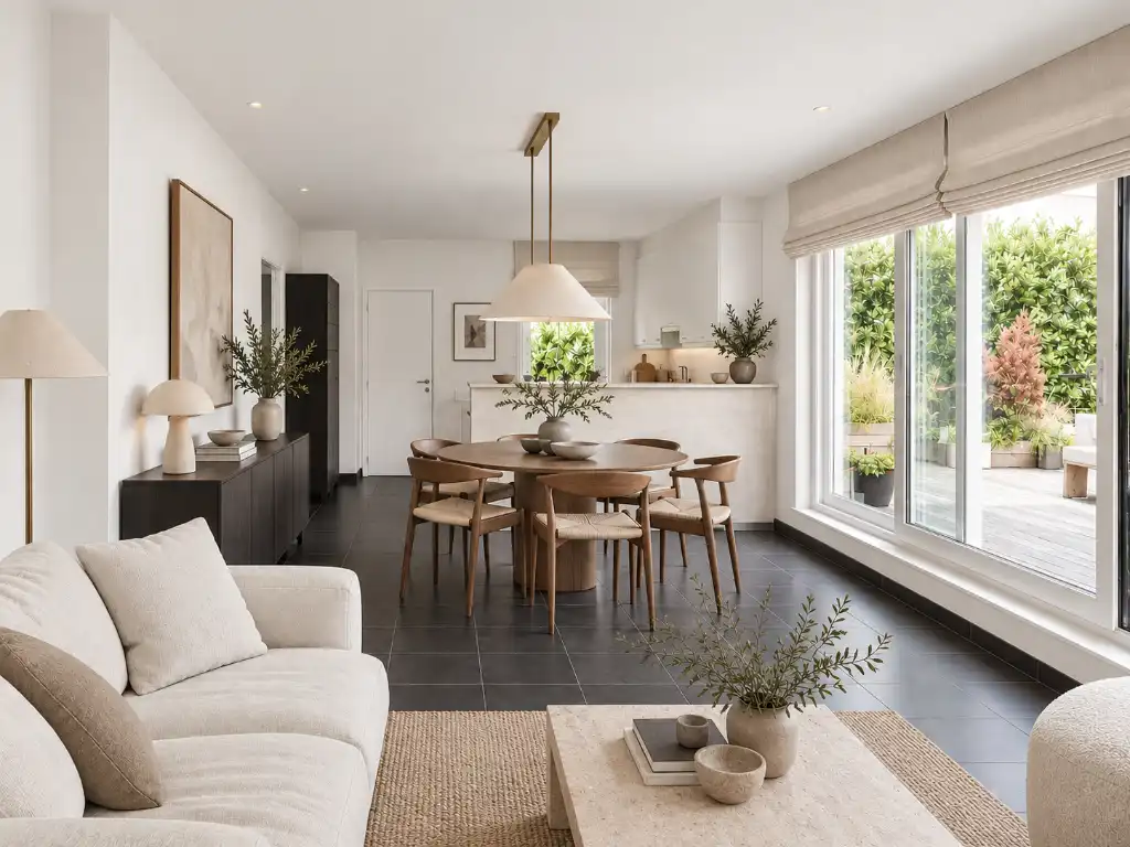 Ruim appartement met 3 slaapkamers en riante terrassen in Destelbergen foto {{pictureIndex}}