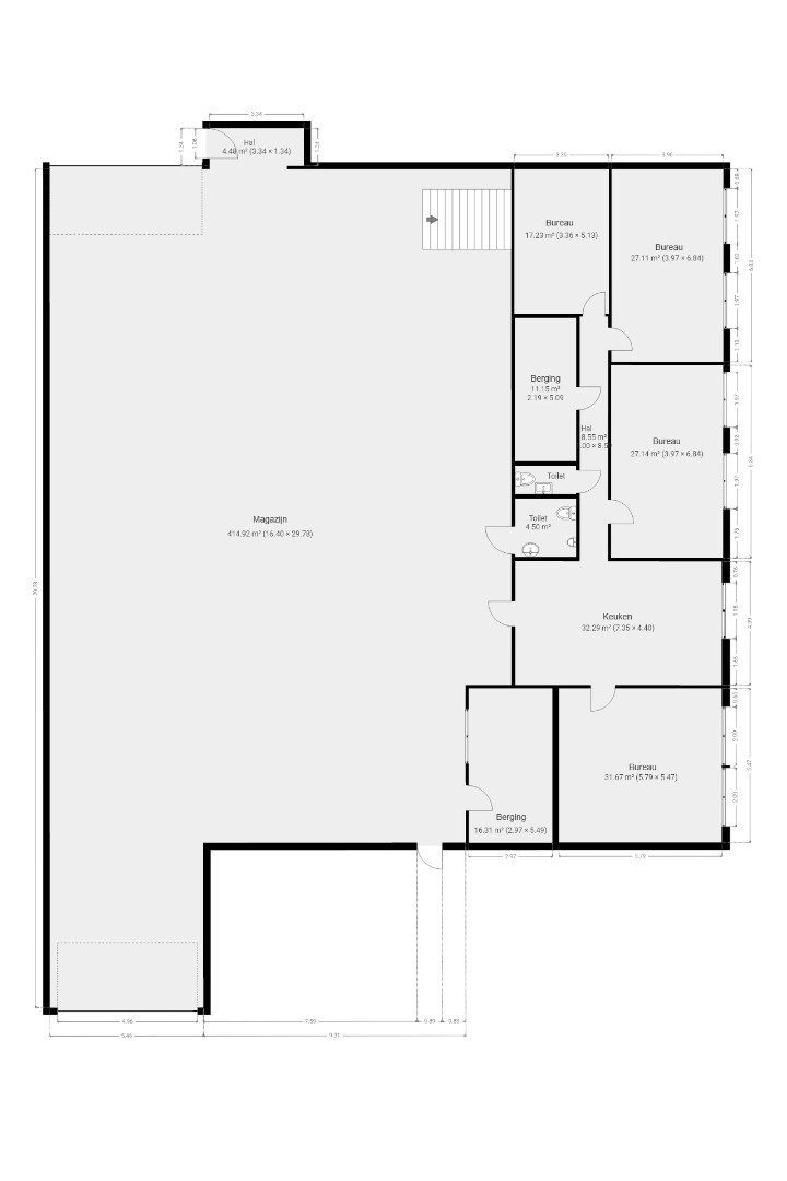Bedrijfspand met optioneel woonst te huur in Dikkelvenne foto 30
