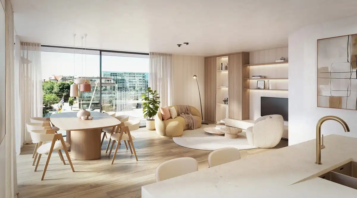 Exclusief appartement met twee slaapkamers te koop foto {{pictureIndex}}