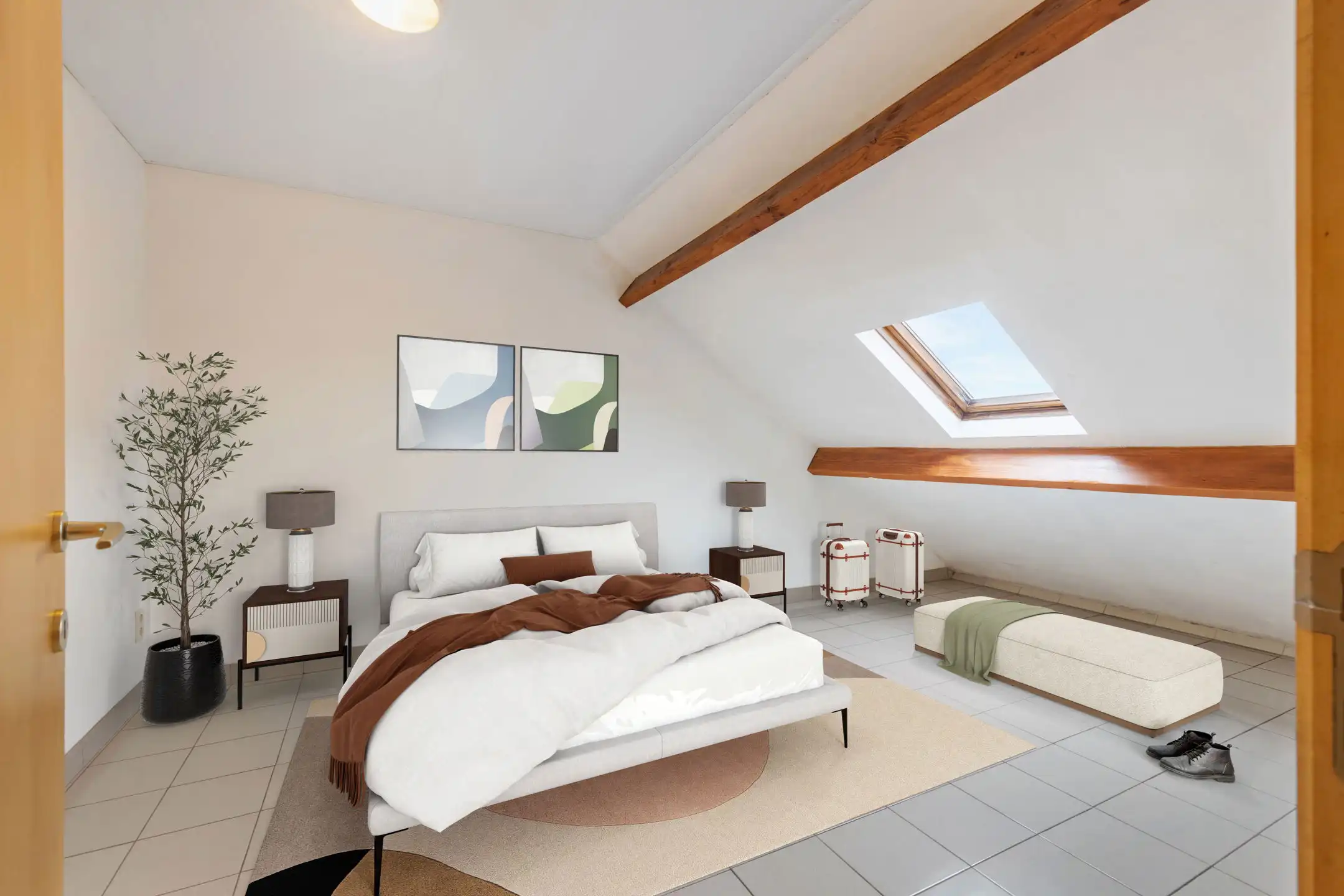 Gunstig gelegen woning 3 slpk met groot atelier/garage 63m² foto 16