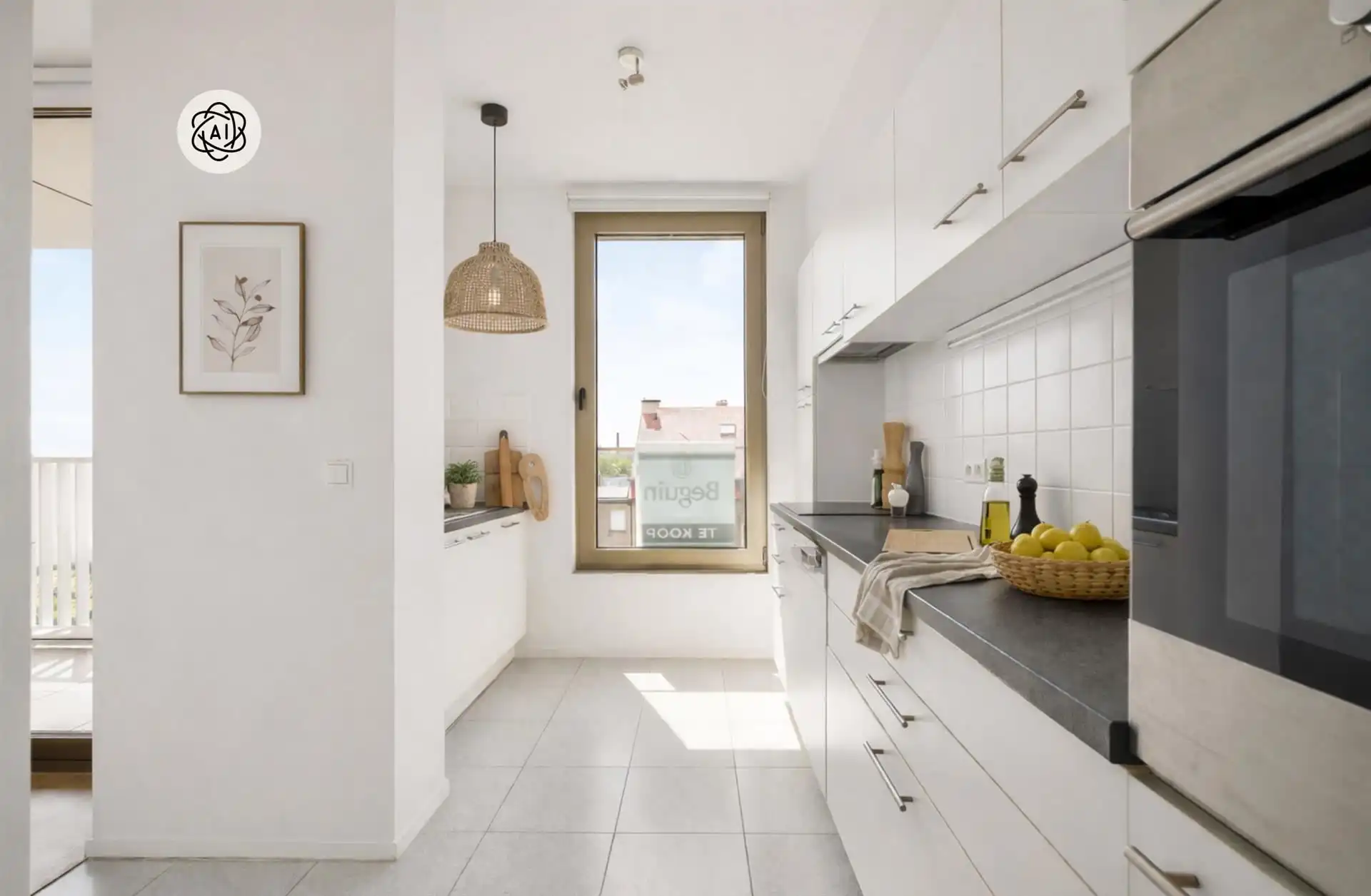 TOPGELEGEN APPARTEMENT met 2 slaapkamers en leuk ZONNETERRAS foto 2