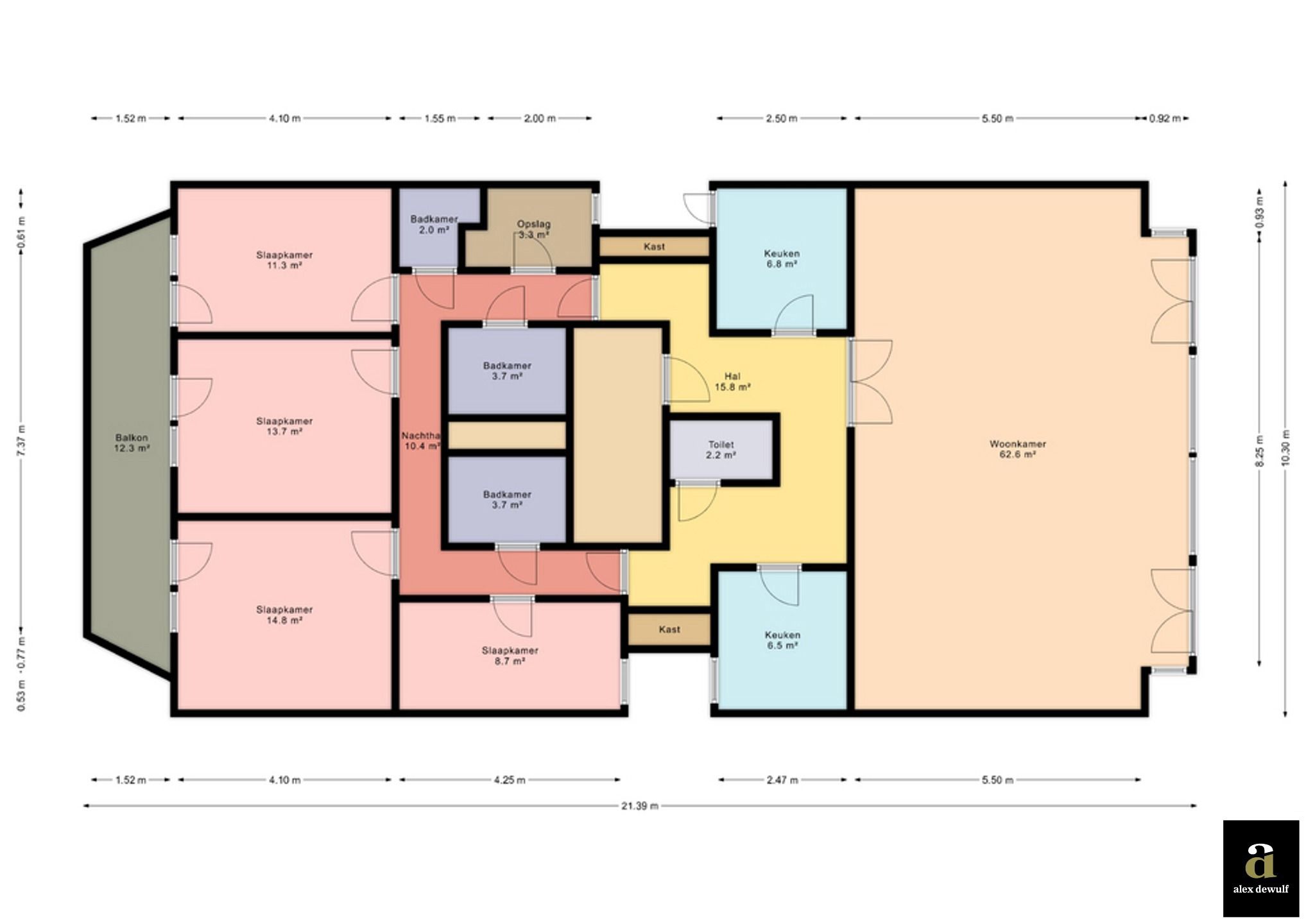 Uitzonderlijk groot appartement op de Zeedijk, 10 m gevelbreedte en 4/5 slaapkamers [Rubensplein]. foto 18