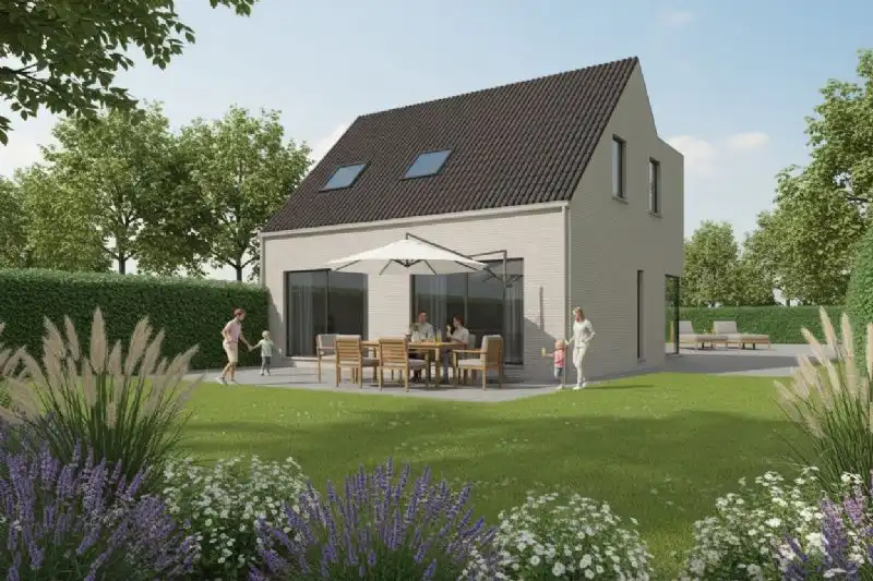 Nieuw te bouwen halfopen woning te Eernegem. foto 2