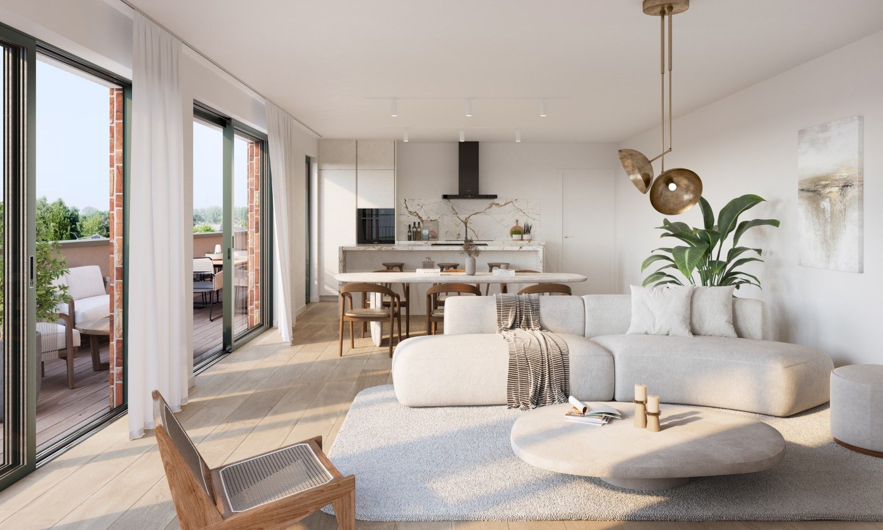 Luxe 3-slpk app. met 74 m² terras en comfort foto {{pictureIndex}}