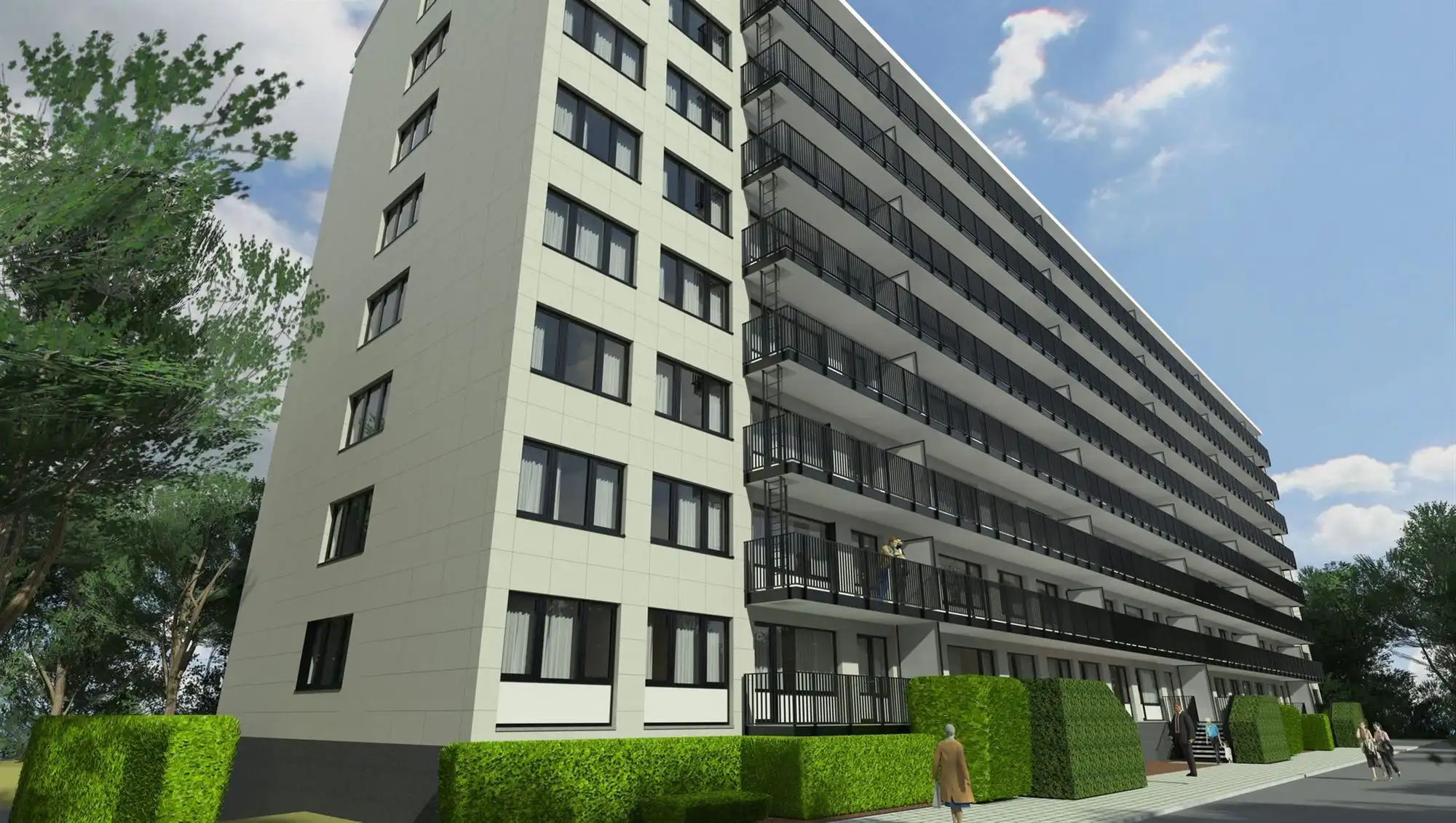 Wonen in het groen: op te frissen appartement met 2 slaapkamers en groot terras foto 12