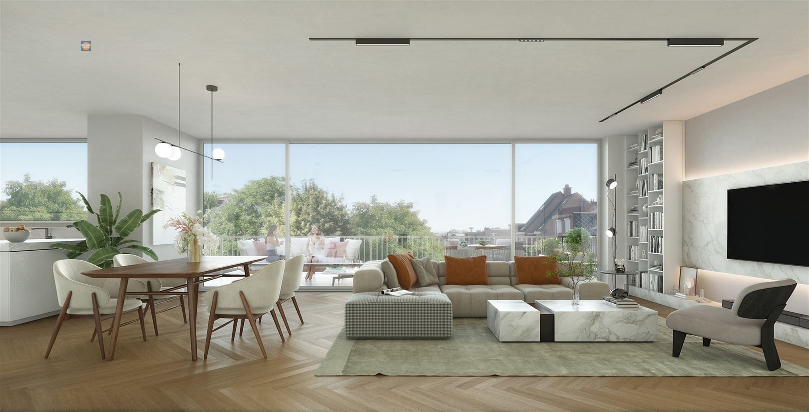 Ruim nieuwbouwappartement met groot terras foto {{pictureIndex}}